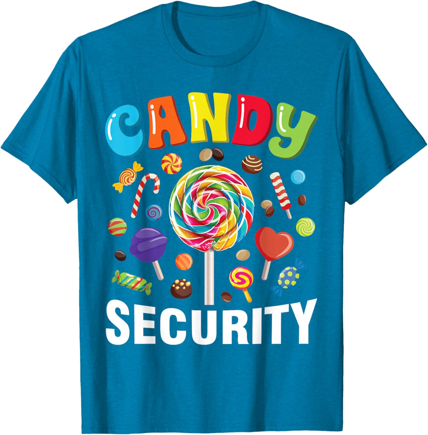 Funny Candy Security Halloween Costume T-Shirt for Spooky Fun - 21