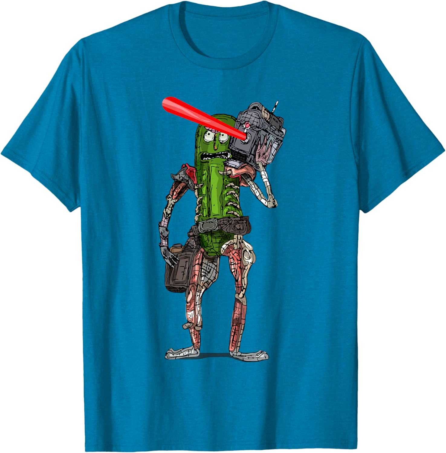 Pickle Rick Laser Beam T-Shirt - Fun Rick and Morty Apparel for Fans - 10