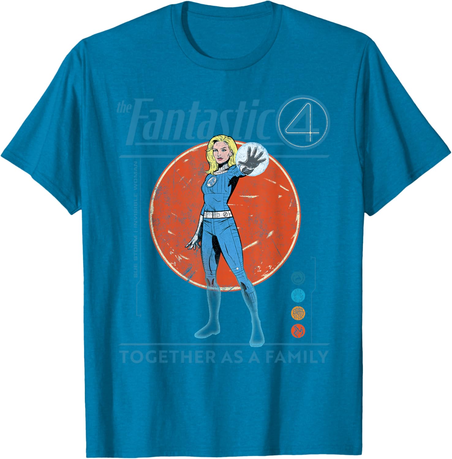 Marvel Fantastic Four Retro T-Shirt Featuring The Invisible Woman Design - 20