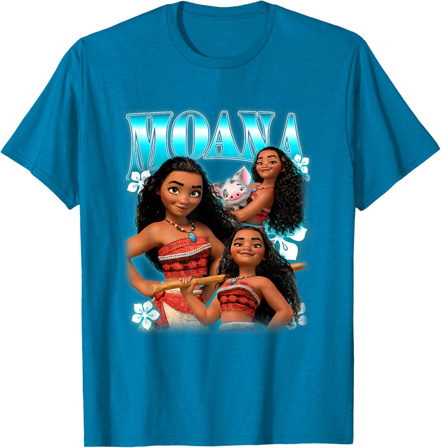 Disney Moana Pua and Moana Collage T-Shirt for Kids and Fans - 11