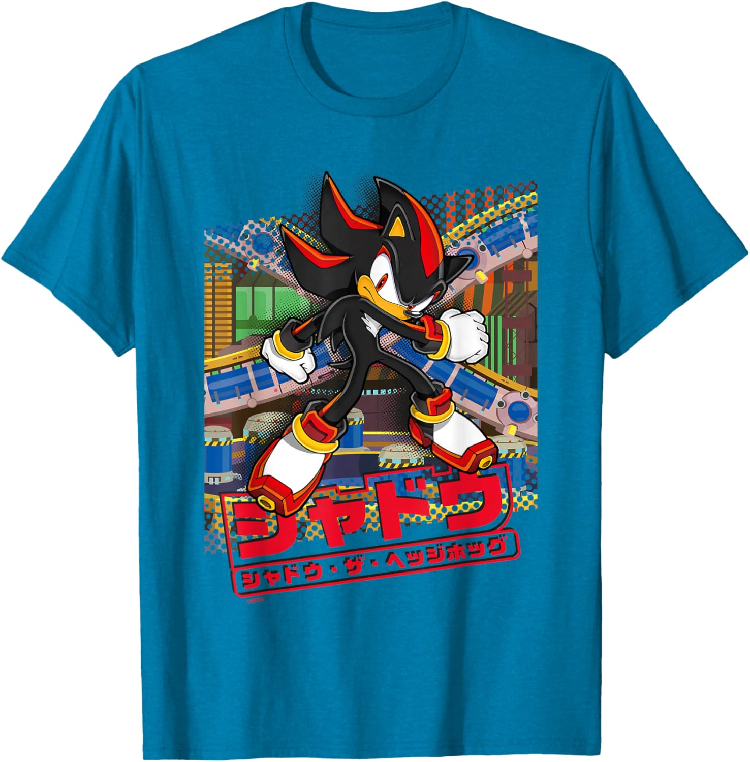 Sonic the Hedgehog Shadow T-Shirt Japanese Logo Fun Graphic Tee - 28