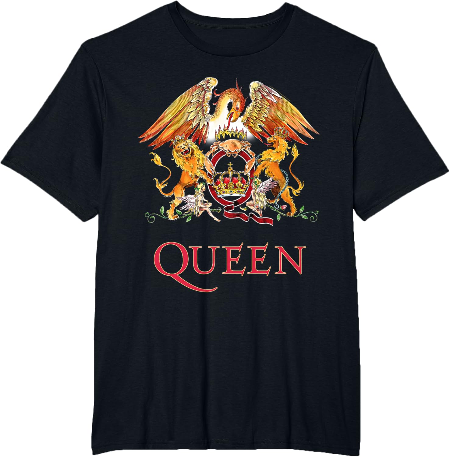 Queen Classic Crest Short Sleeve T-Shirt for Music Lovers and Fans - 1