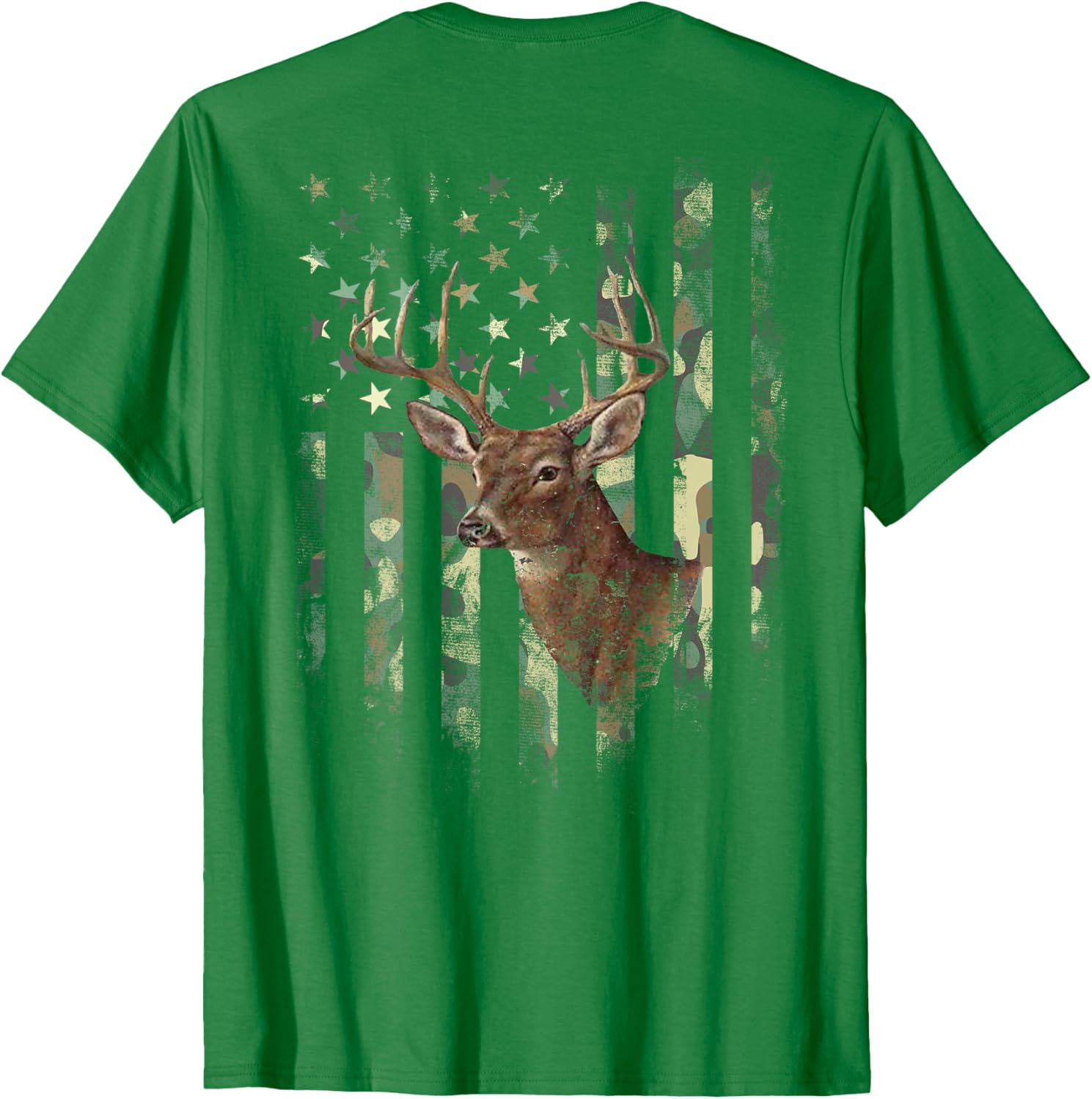 American Flag Deer Hunting Camo T-Shirt for Men, Women, and Kids - 7