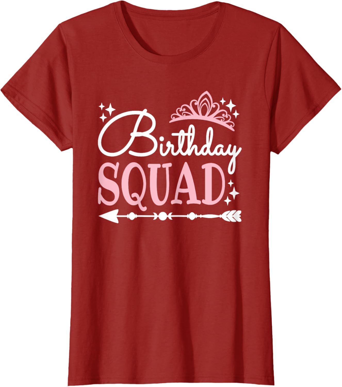 Funny Birthday Squad Bday Queen T-Shirt for Women and Girls - 7