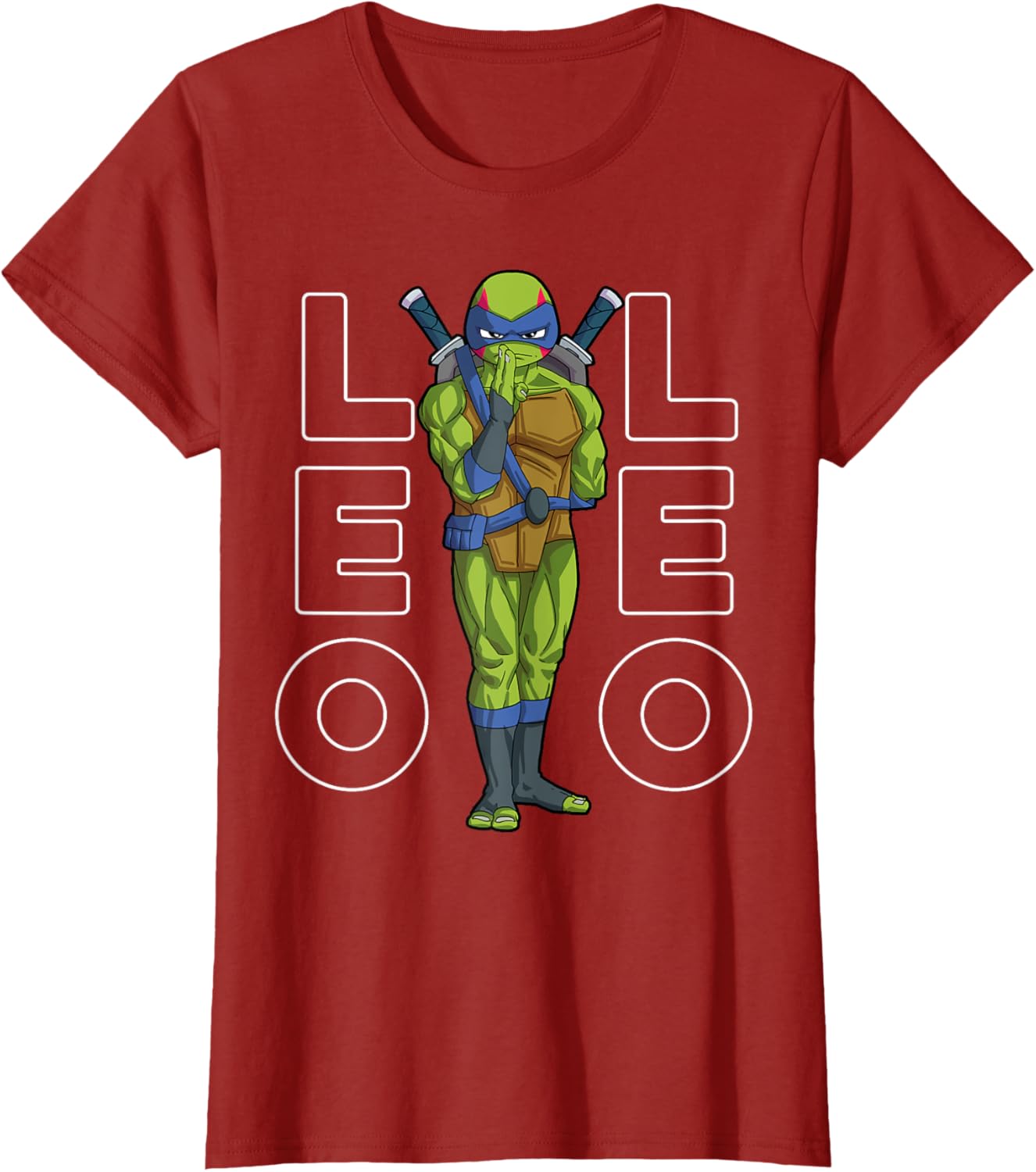 Mademark Teenage Mutant Ninja Turtles Leonardo Ninjutsu Stance T-Shirt - 1