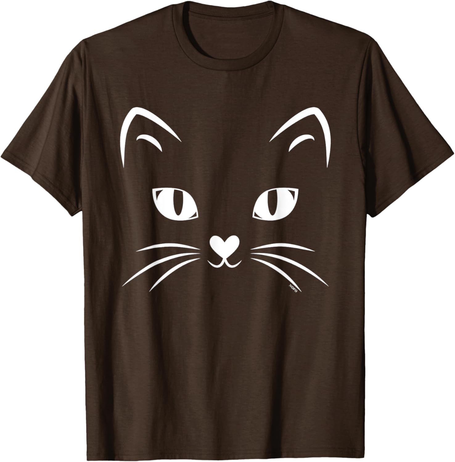 Black Cat Face Halloween Costume T-Shirt for Cat Lovers and Parties - 17