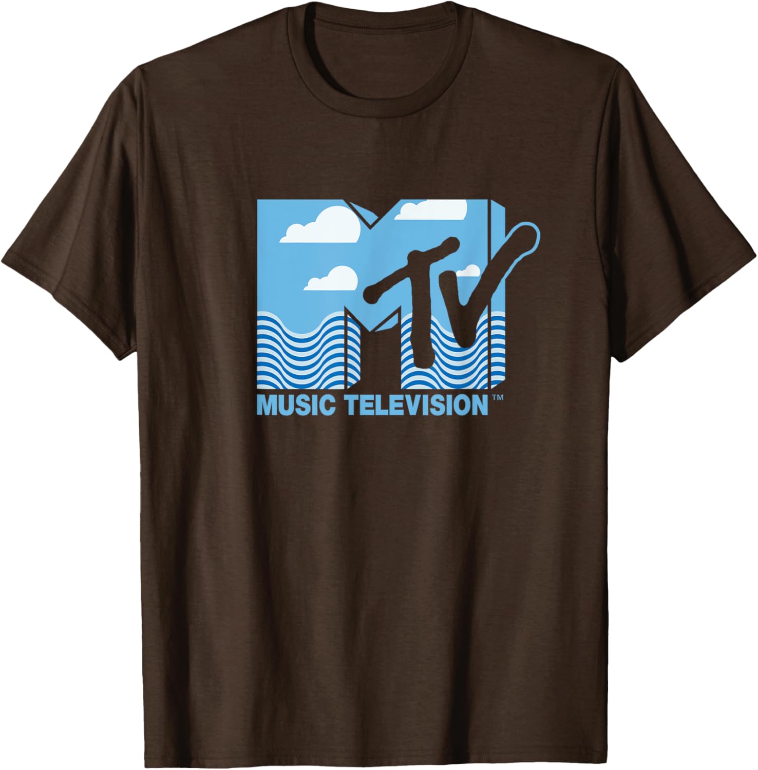 Mademark x MTV Official Logo T-Shirt with Water, Clouds & Blue Sky - 13