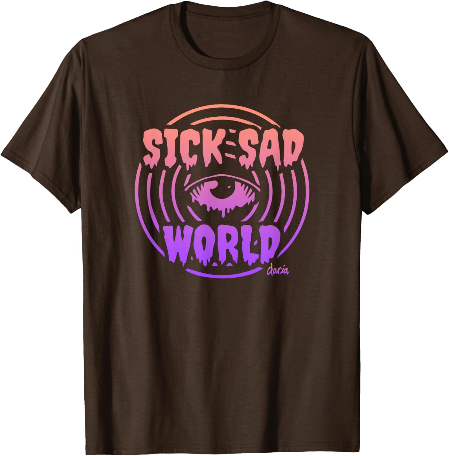 Mademark x Daria Sick Sad World Gradient T-Shirt for Trendy Fashion Lovers - 14