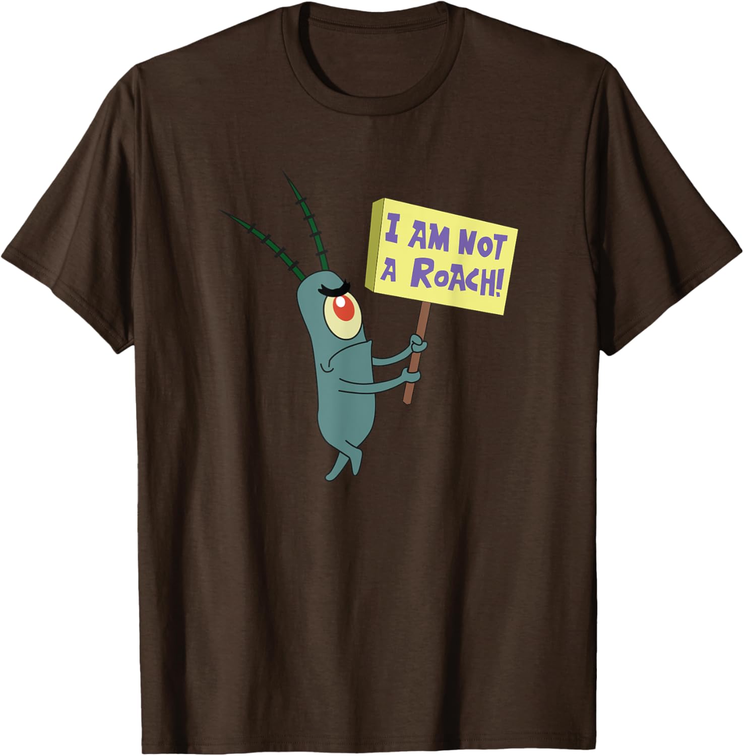 Mademark SpongeBob SquarePants Plankton Not a Roach T-Shirt for Fans - 10
