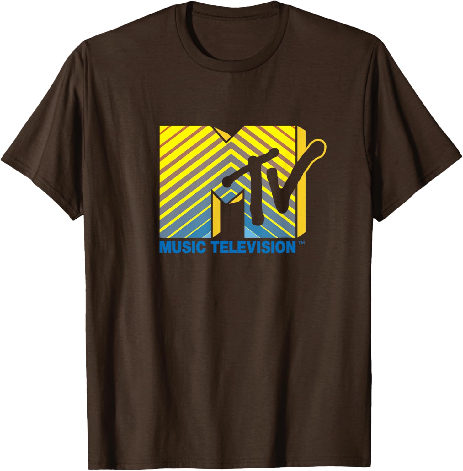 Mademark x MTV Official Logo T-Shirt Blue to Yellow Stylish Design - 9