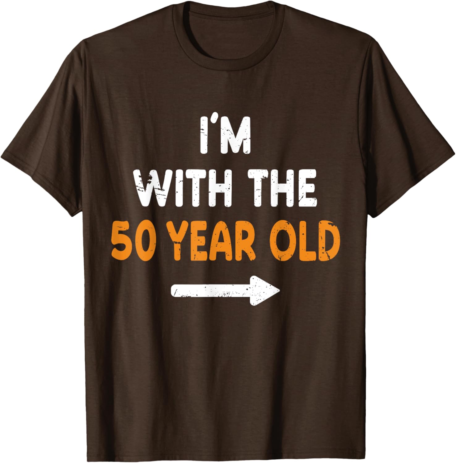 I'm With The 50 Year Old Halloween Costume T-Shirt for Easy Matching Fun - 14