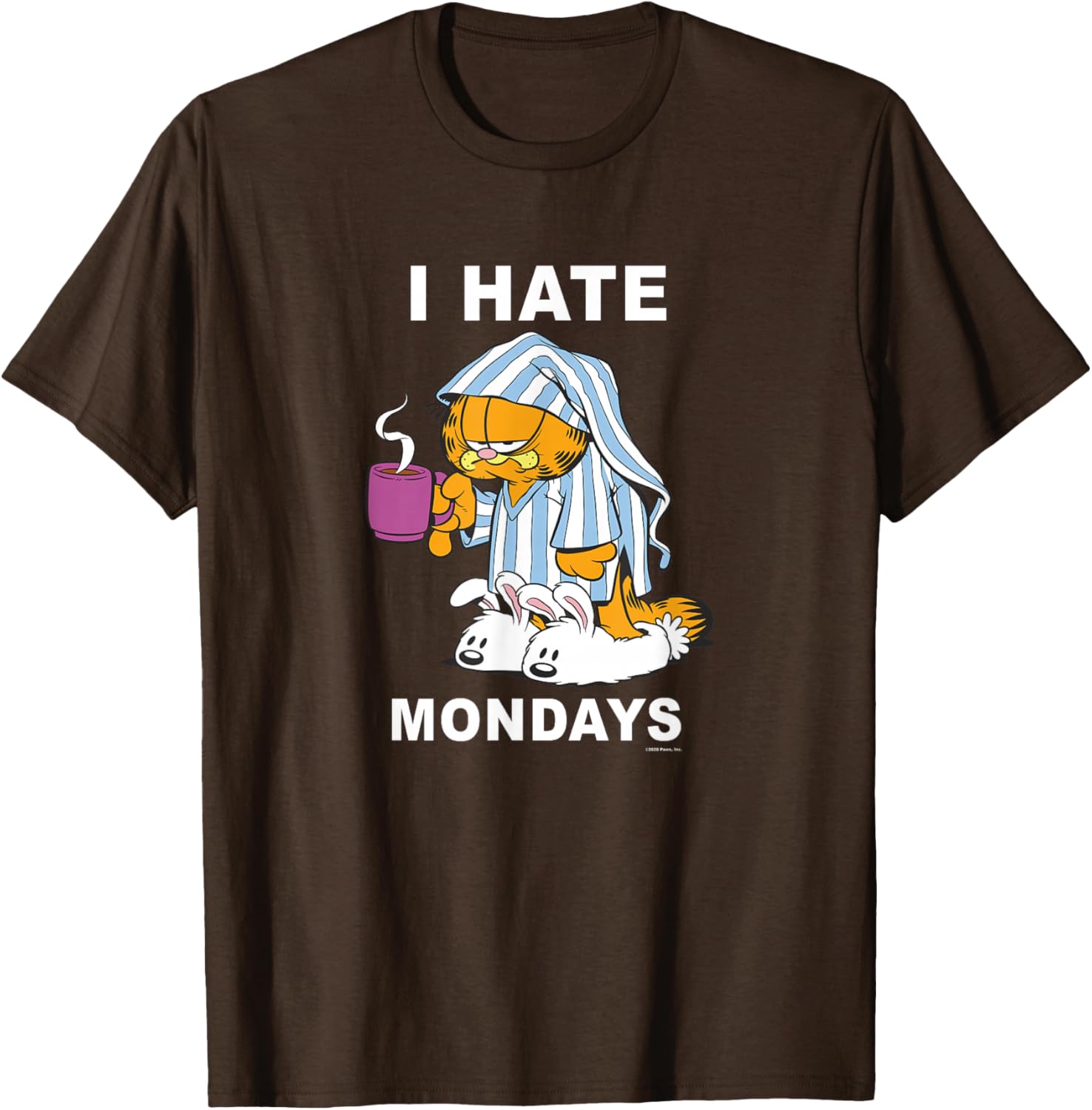Garfield I Hate Mondays Coffee T-Shirt for Cat Lovers and Fans - 13