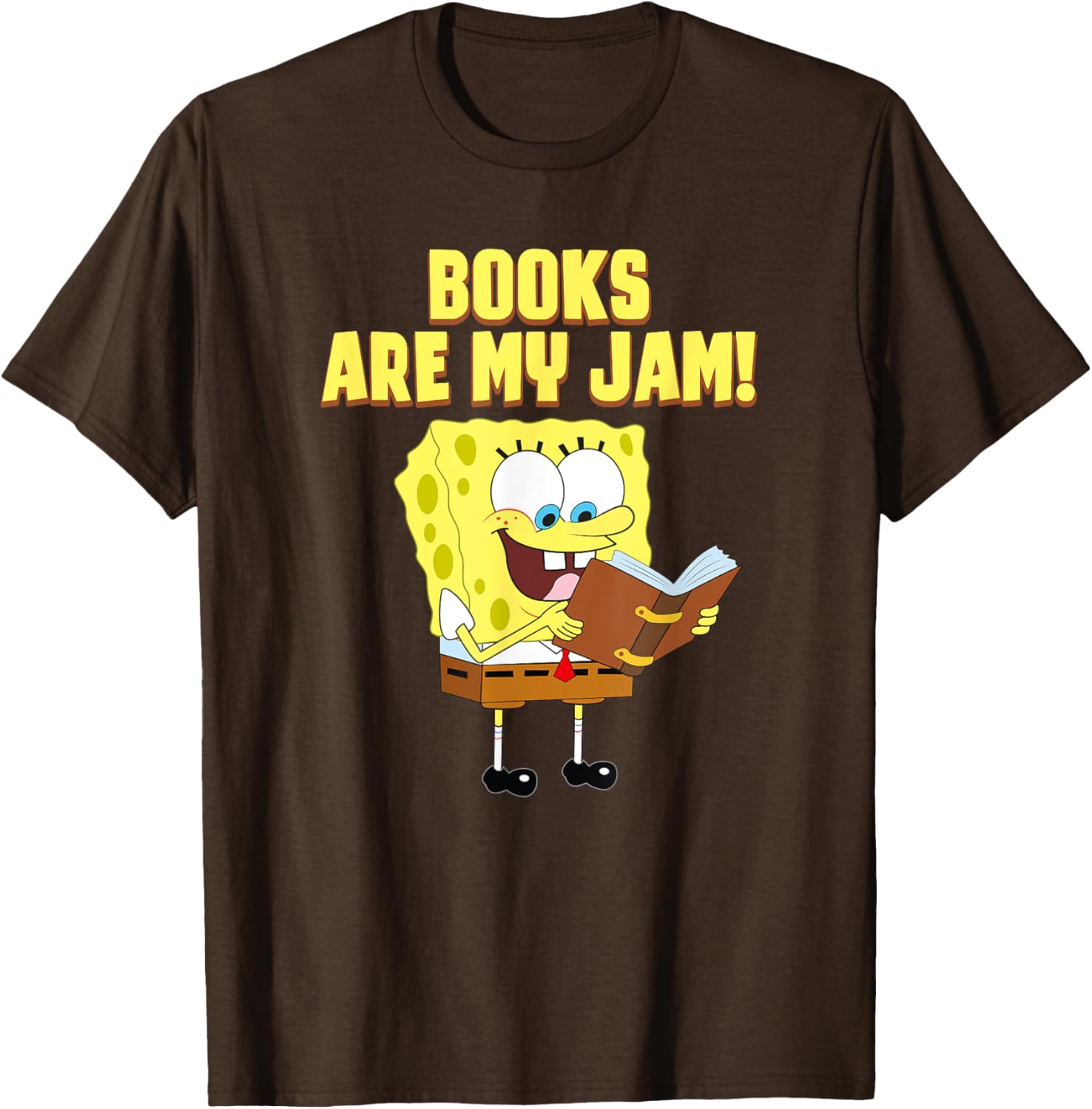 Mademark SpongeBob Loves Reading T-Shirt for Book Lovers and Fans - 8