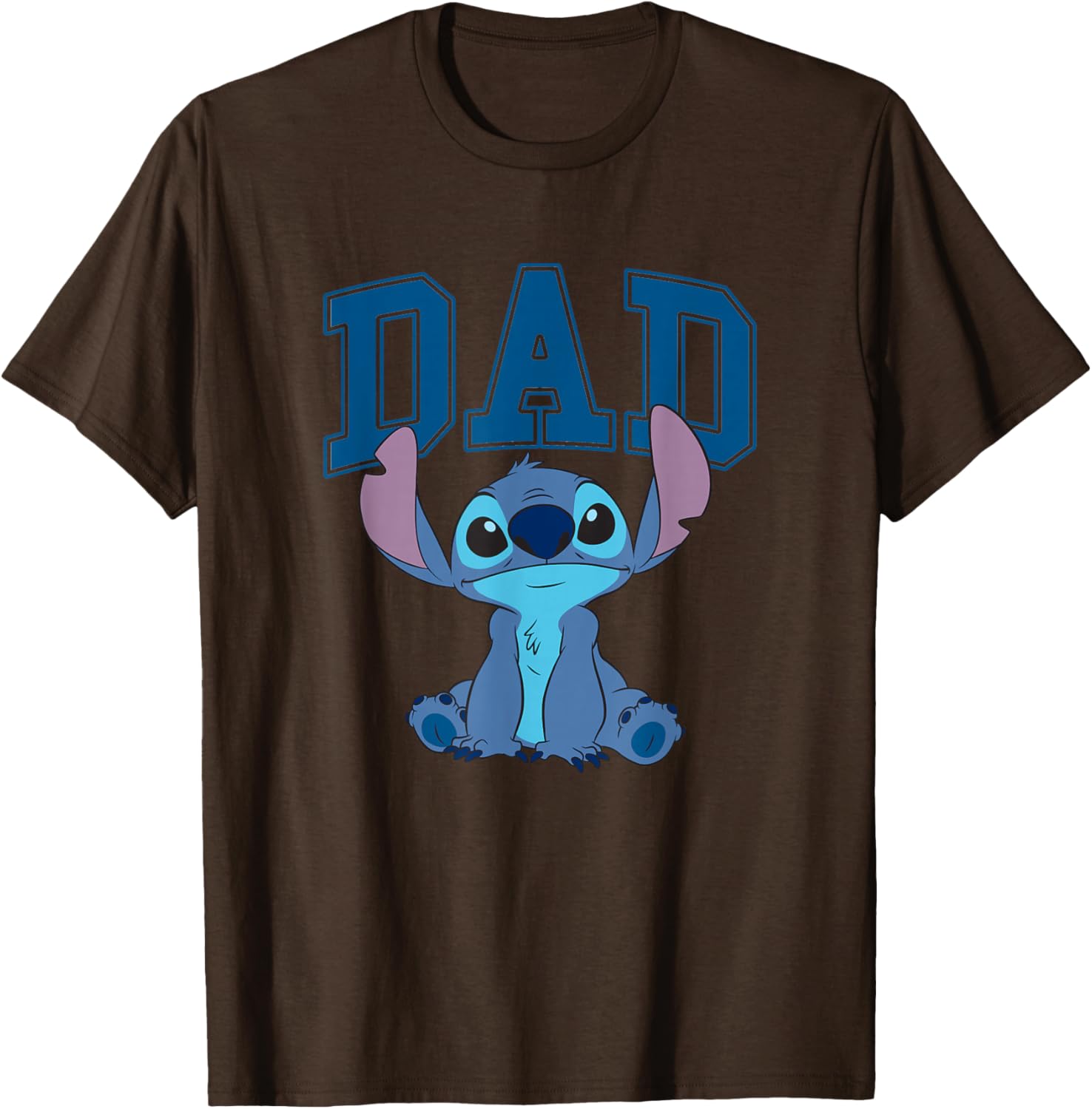 Disney Lilo & Stitch Vintage Dad Cool Stitch Collegiate Logo T-Shirt - 5