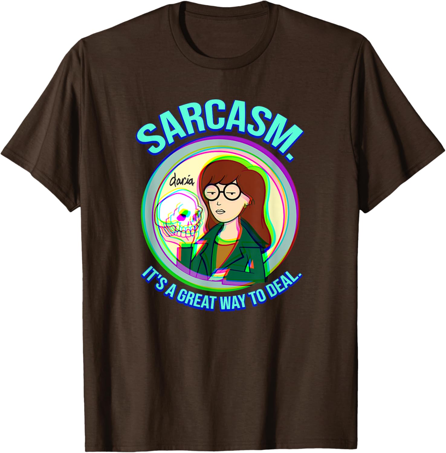 Mademark x Daria Sarcasm Graphic Tee for Casual Style and Humor - 19