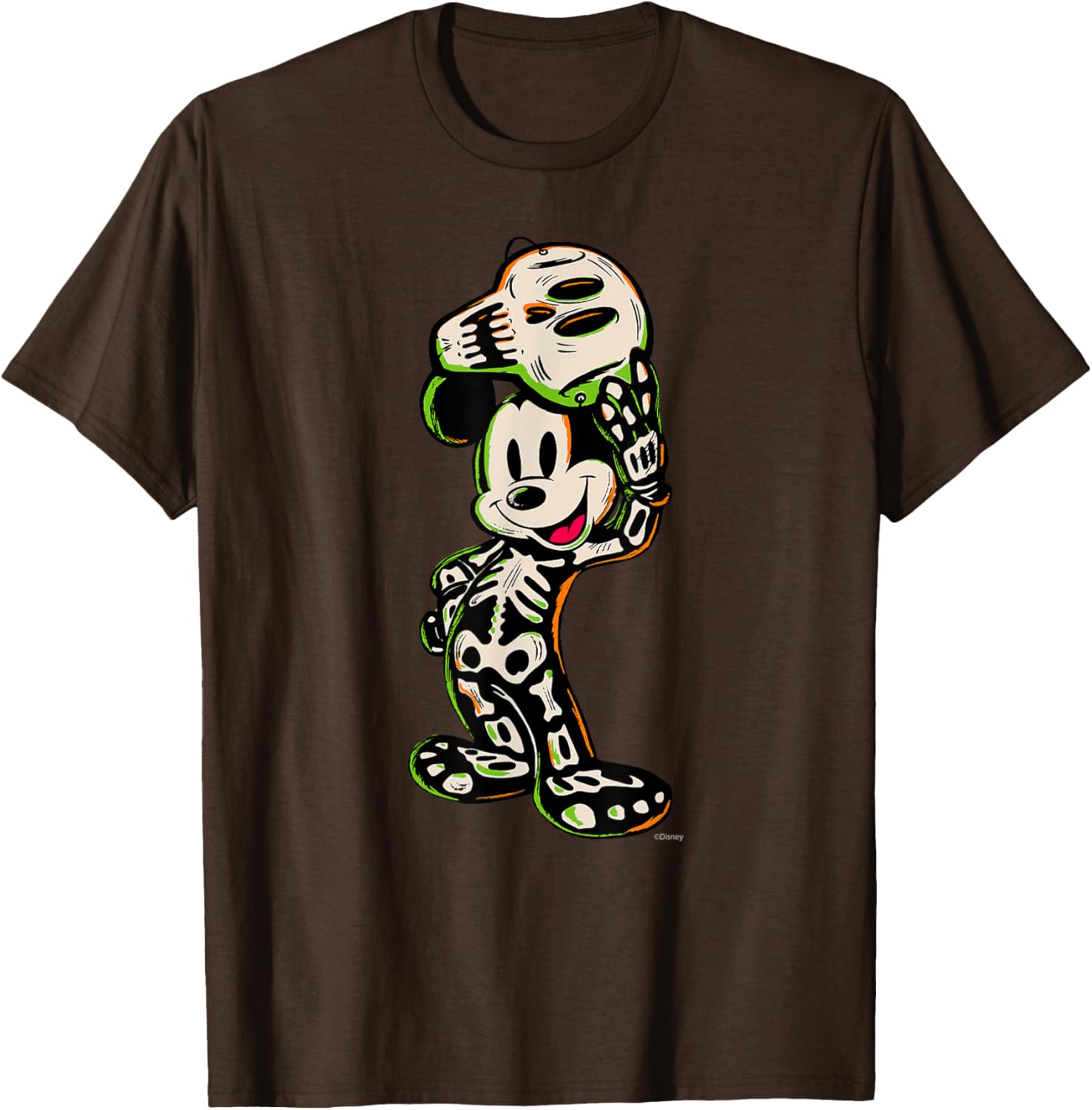 Disney 100 Mickey Mouse Halloween Skeleton Costume T-Shirt for Kids - 19