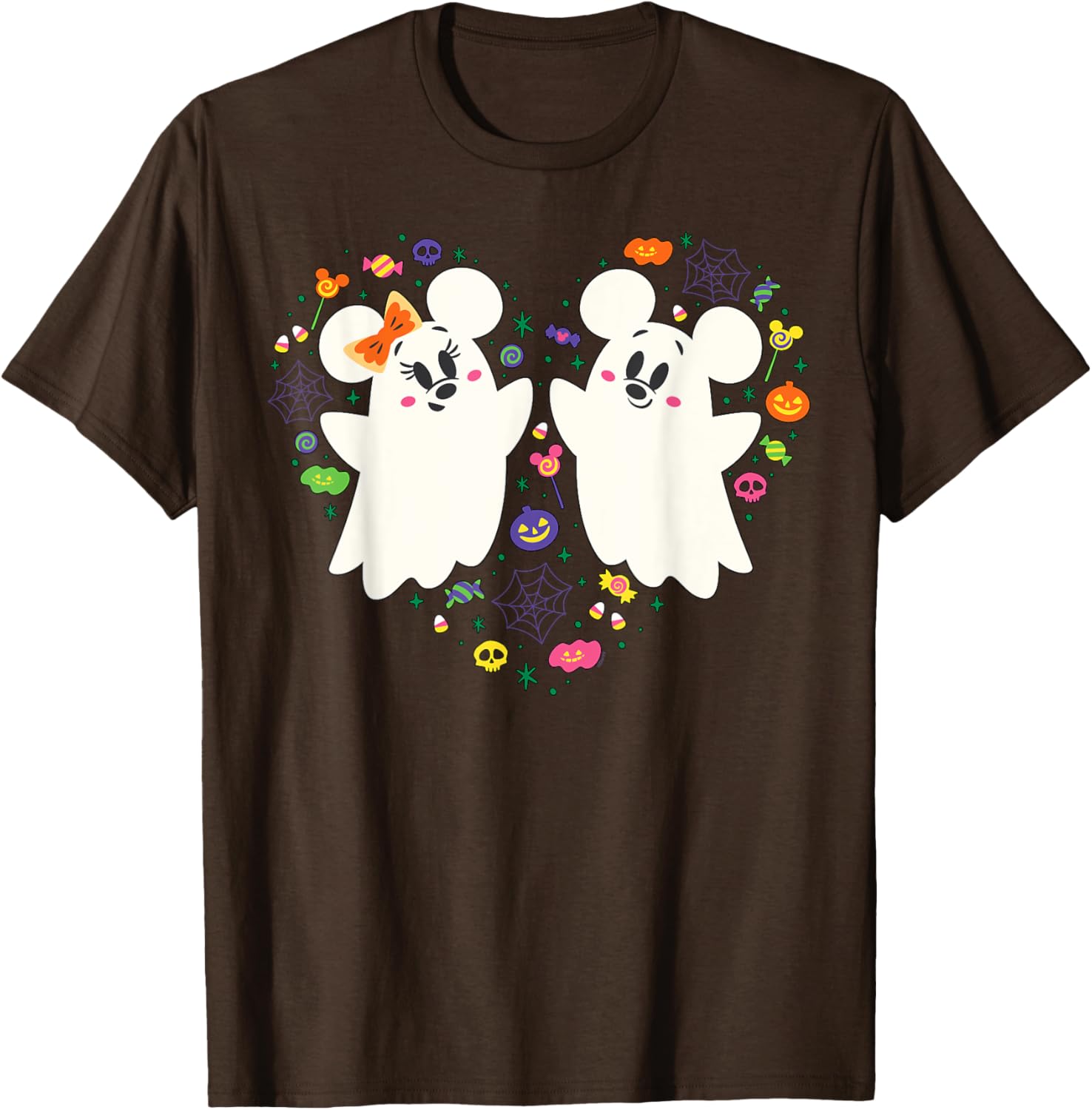 Disney Mickey and Minnie Ghosts Halloween Heart T-Shirt for Kids - 15