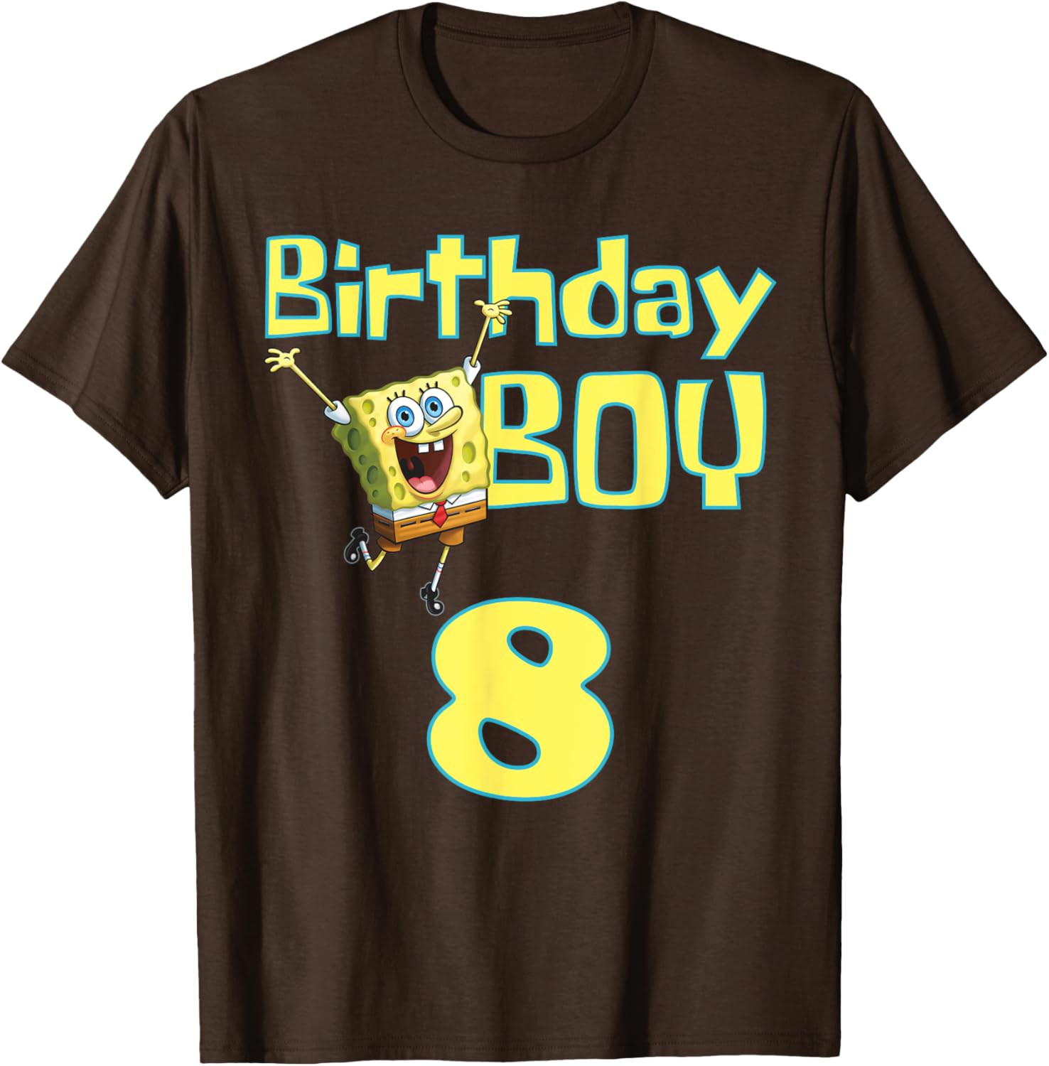 Mademark x SpongeBob SquarePants Birthday Boy 8 T-Shirt for Kids - 13