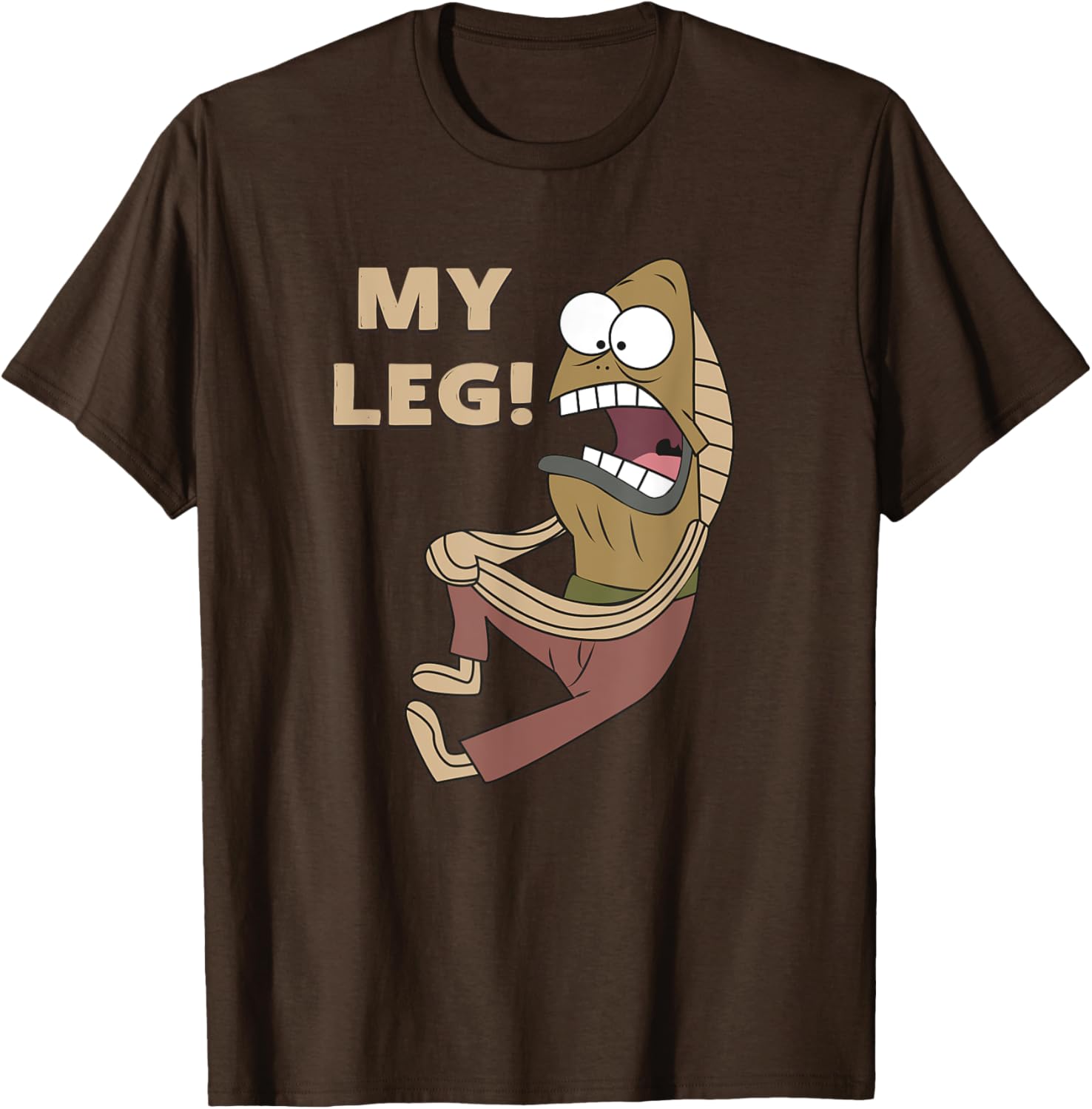 Mademark Fred the Fish My Leg T-Shirt SpongeBob SquarePants Apparel - 10