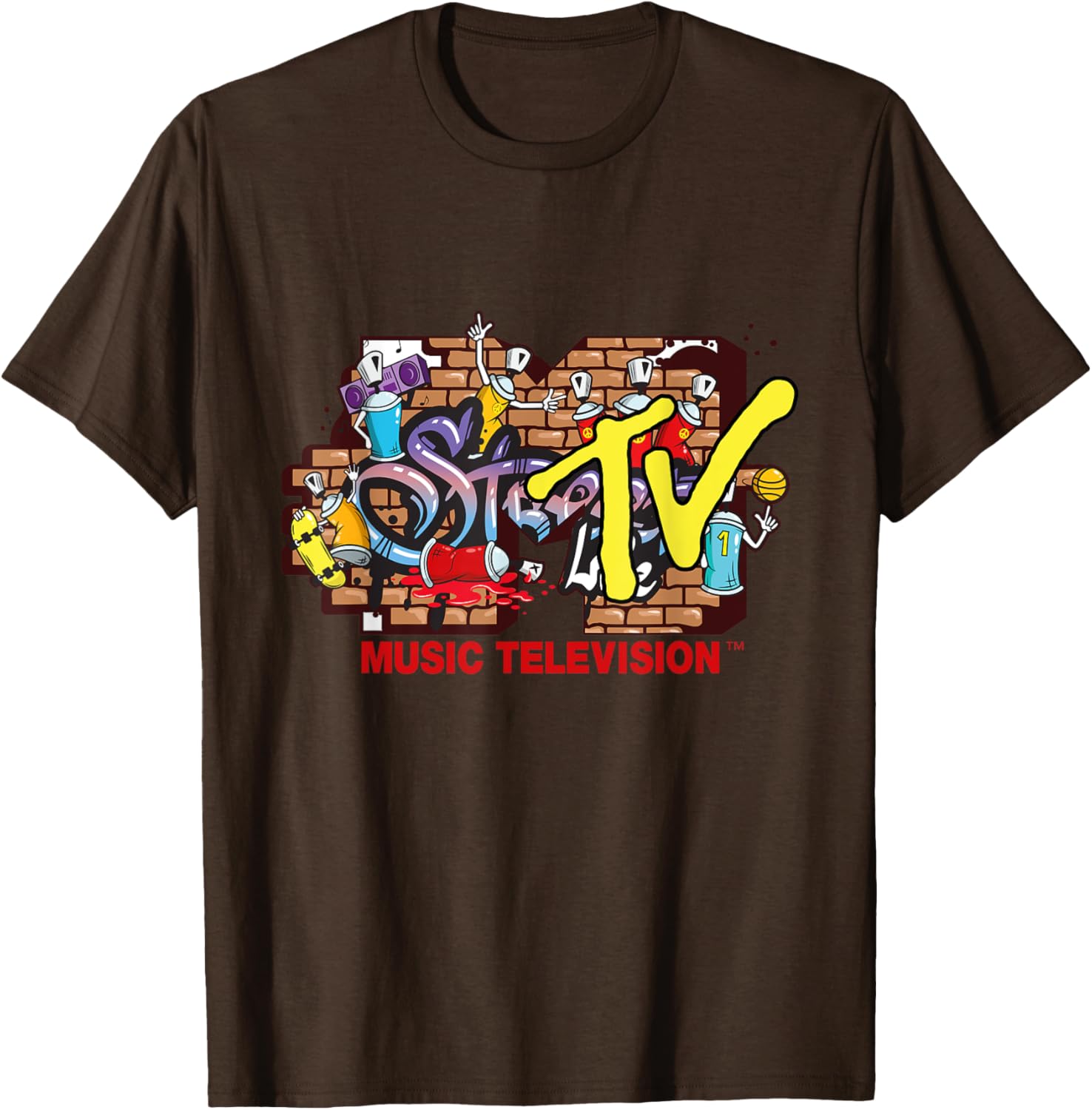 Mademark x MTV Graffiti Logo Streetwear T-Shirt for Trendy Styles - 16