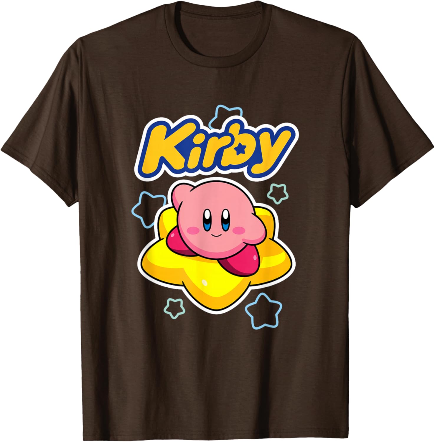 Kirby Big Star Surfing Portrait T-Shirt for Fans of Nintendo Adventure - 4