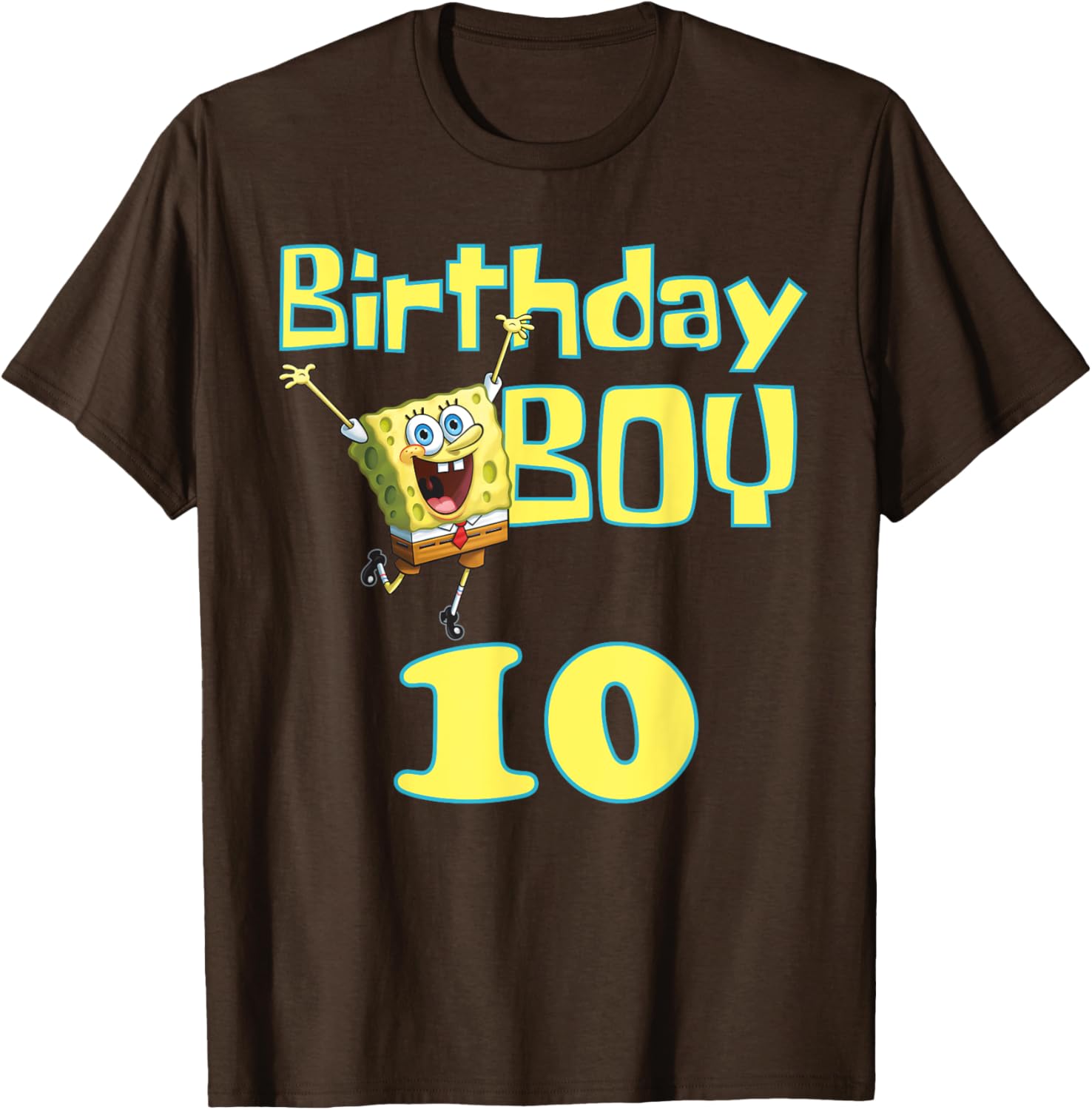 Mademark SpongeBob SquarePants Birthday Boy 10 T-Shirt for Kids - 9