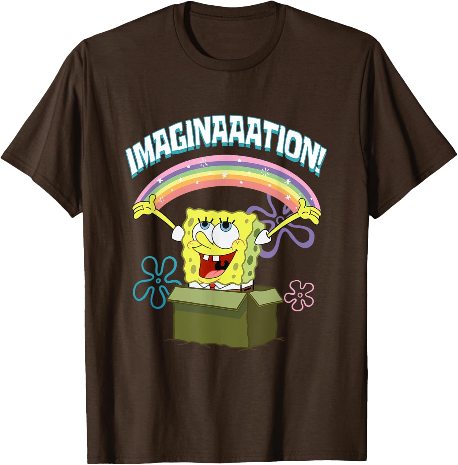 Mademark SpongeBob SquarePants Imaginaaation Box Funny T-Shirt for Fans - 10