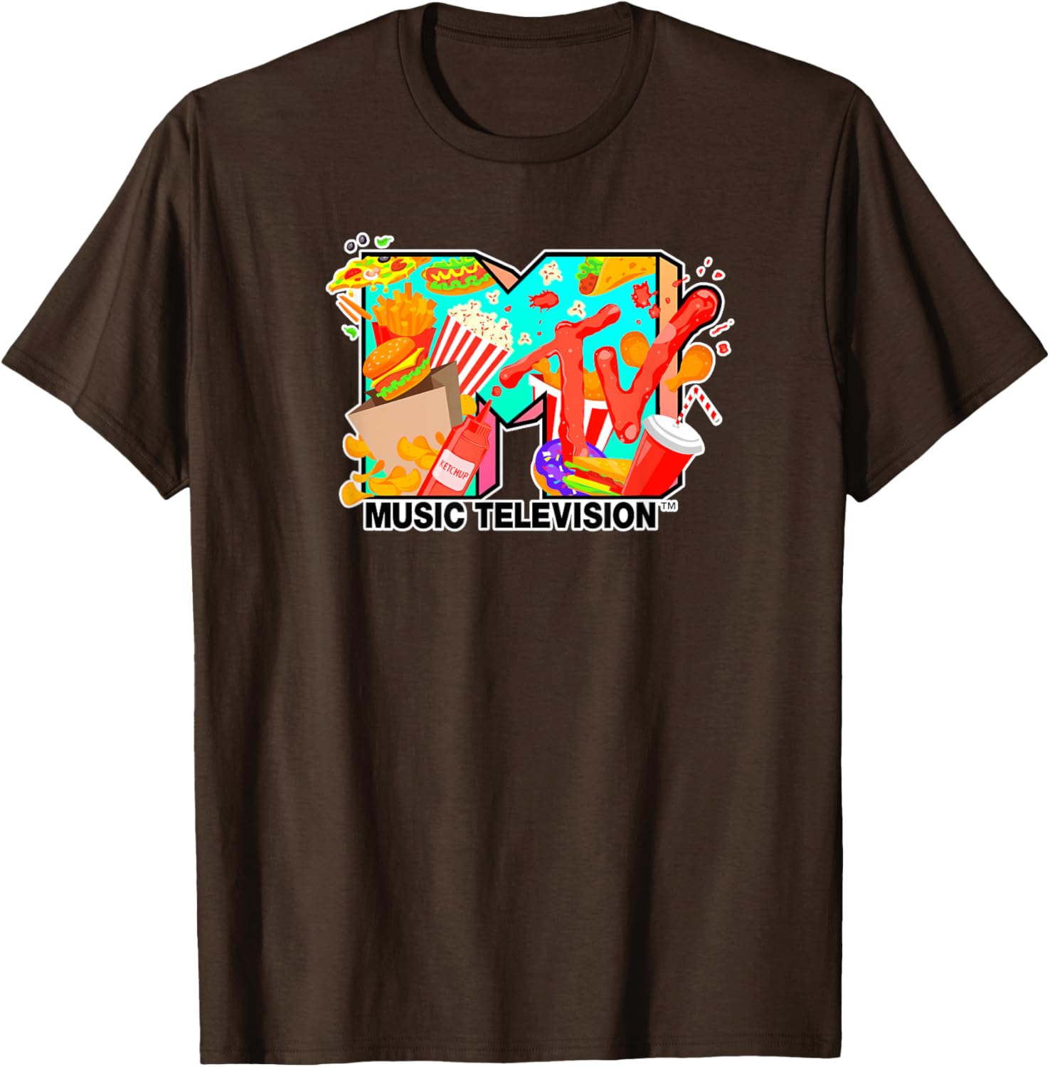 Mademark x MTV Fast Food Lovers T-Shirt for Music Fans and Foodies - 15