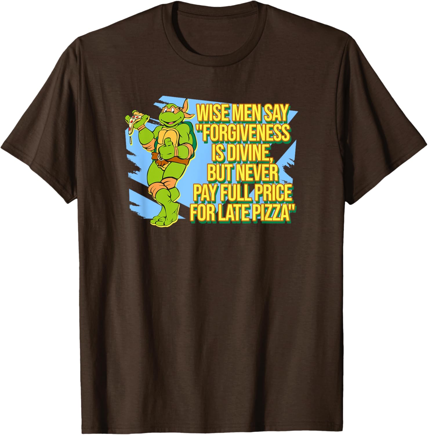 Mademark Teenage Mutant Ninja Turtles Michelangelo Late Pizza T-Shirt - 18