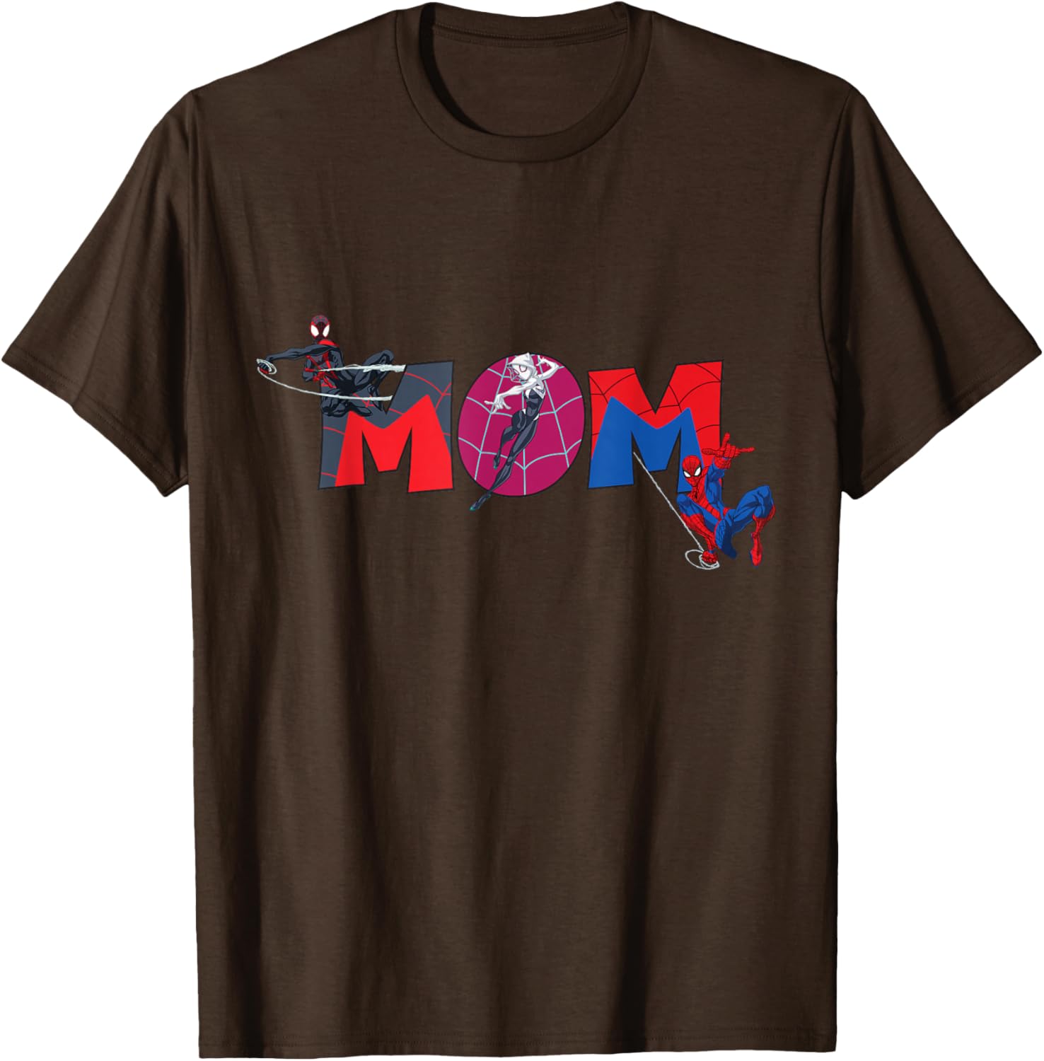 Marvel Spider-Man Trio Mom T-Shirt for Mother's Day Family Trip - 2