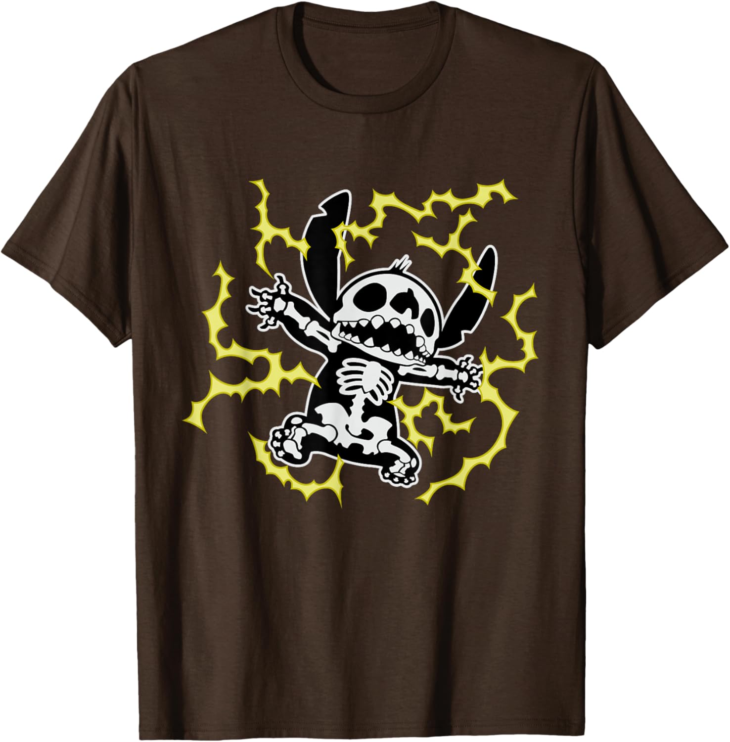 Disney Stitch Skeleton Halloween T-Shirt for Fun and Festive Celebrations - 27