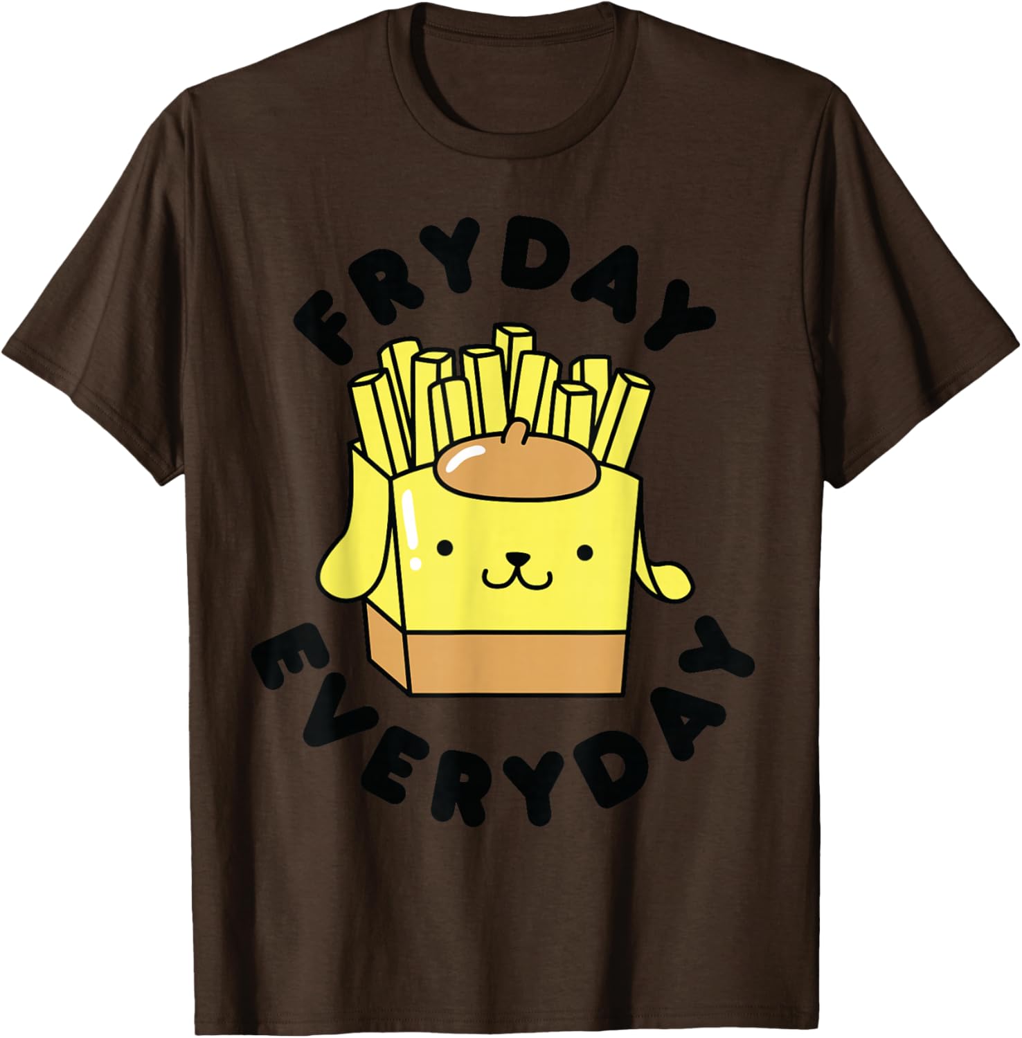 Pom Pom Purin French Fries Fryday T-Shirt for Fun Casual Wear - 18