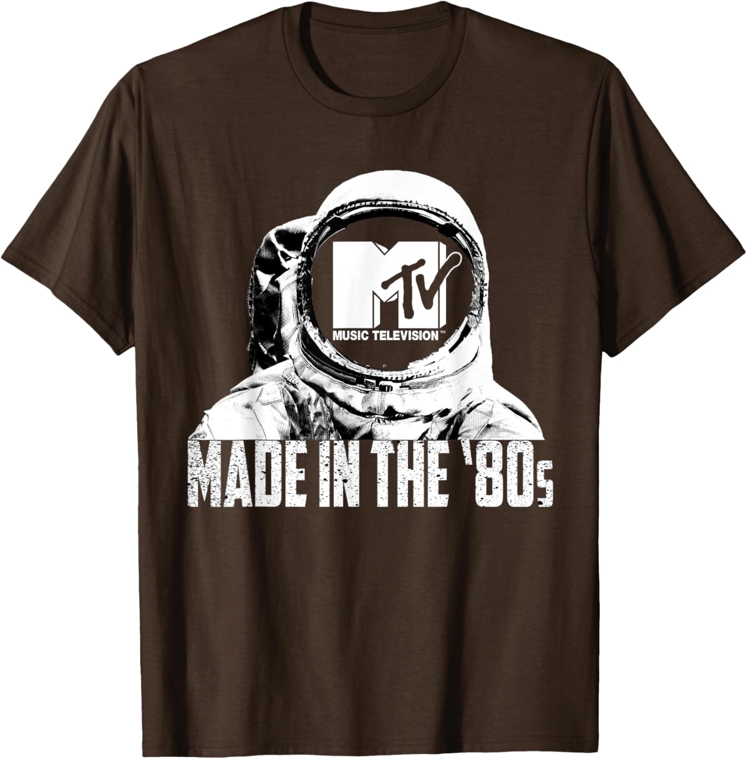 Retro MTV Astronaut T-Shirt Made in the 80s Vintage Logo Tee - 1