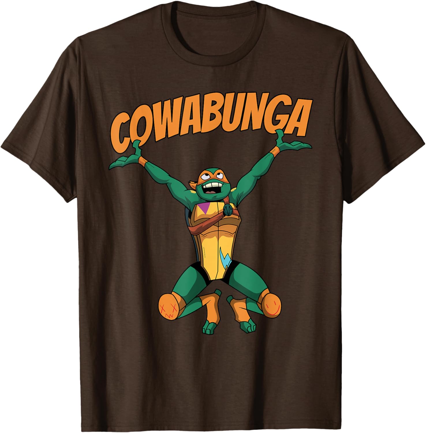 Mademark Teenage Mutant Ninja Turtles Mikey Cowabunga T-Shirt for Kids - 14
