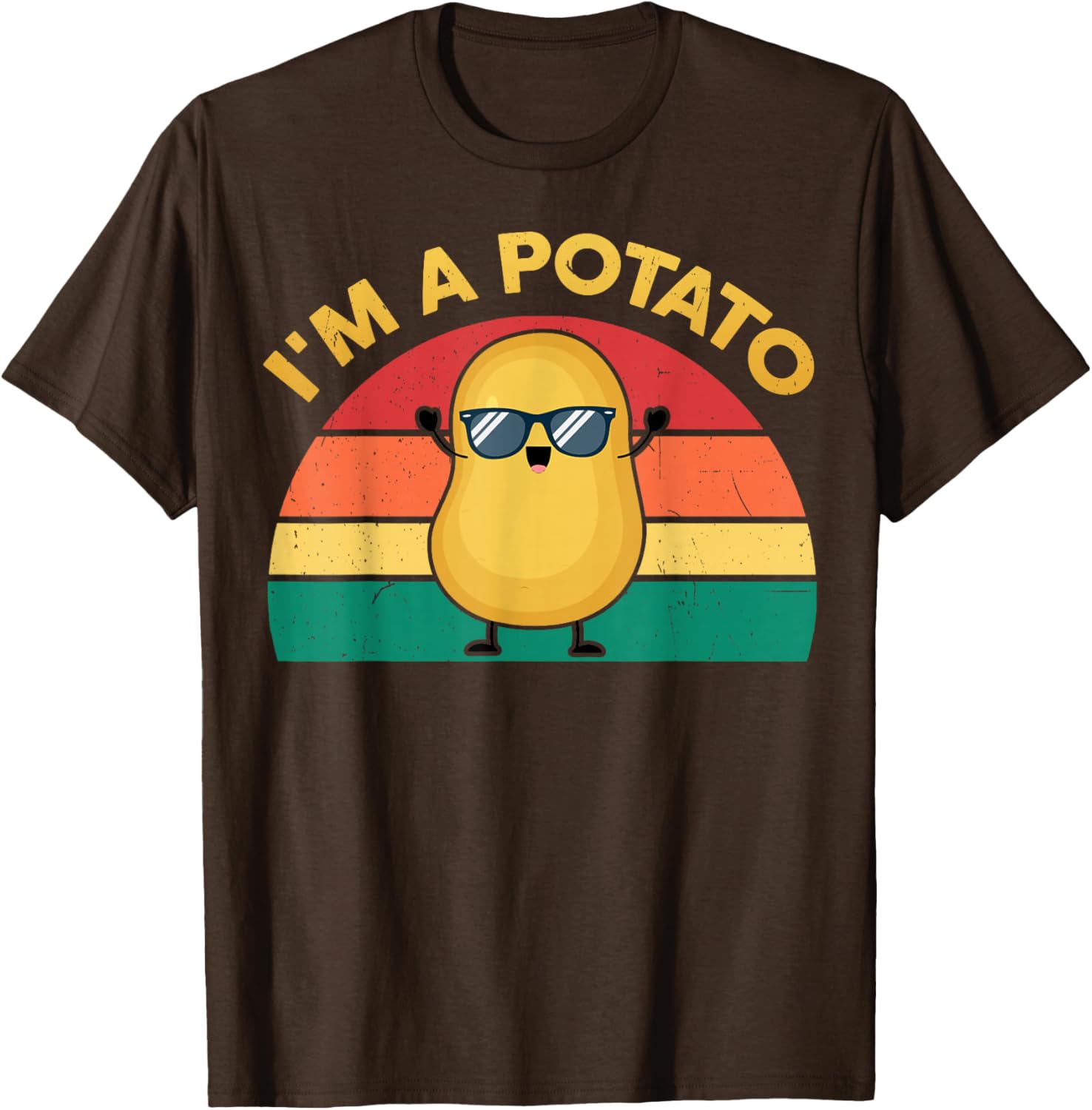 Funny I'm A Potato T-Shirt for Kids - Cute Graphic Tee for Boys and Girls - 12