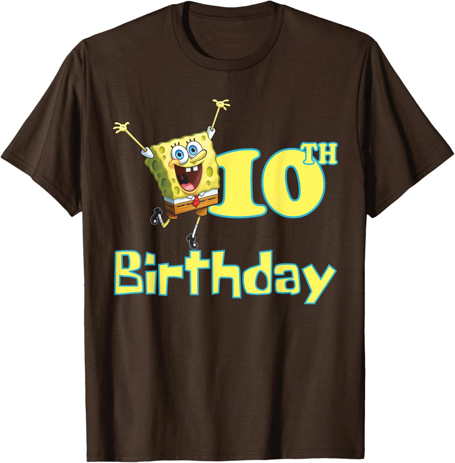 Mademark SpongeBob SquarePants 10th Birthday T-Shirt for Kids and Fans - 5