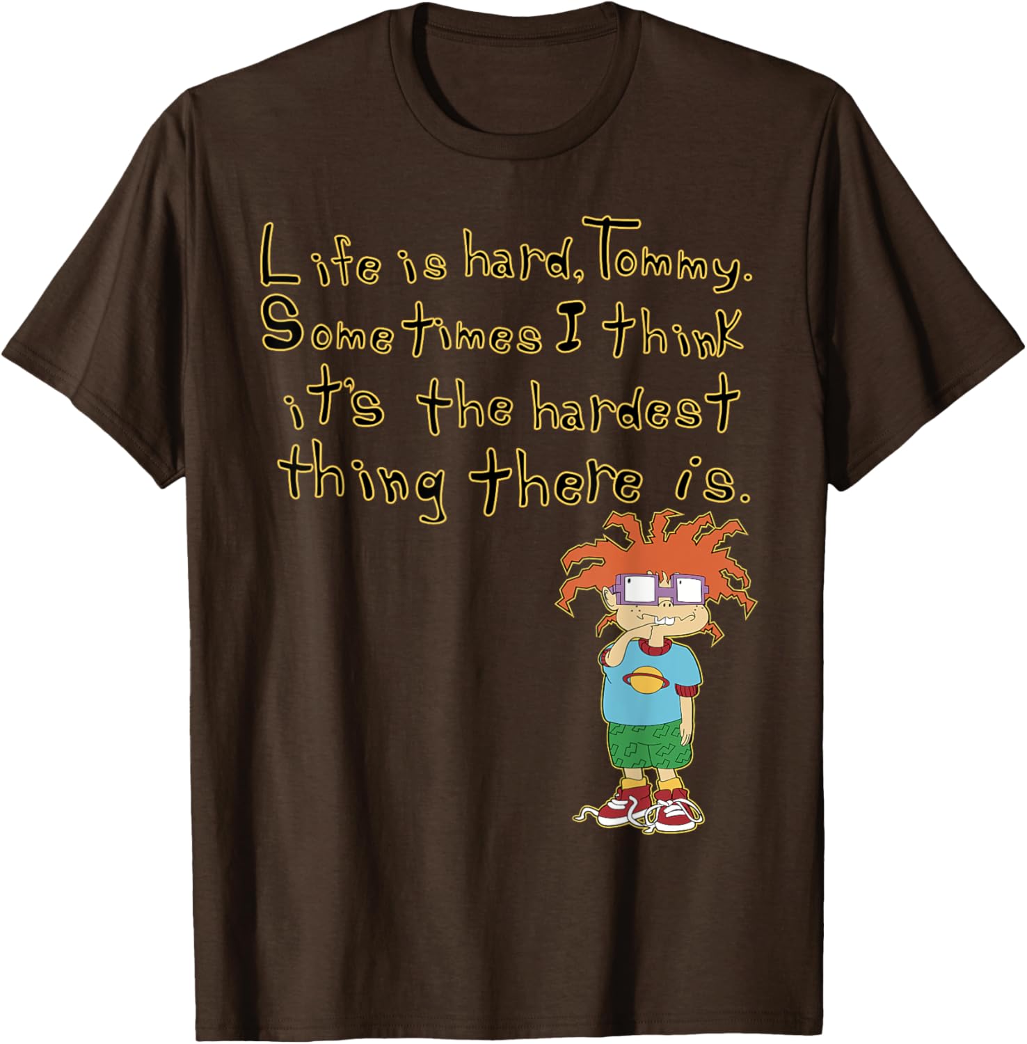 Mademark x Rugrats Chuckie Life is Hard Tommy Graphic T-Shirt - 23