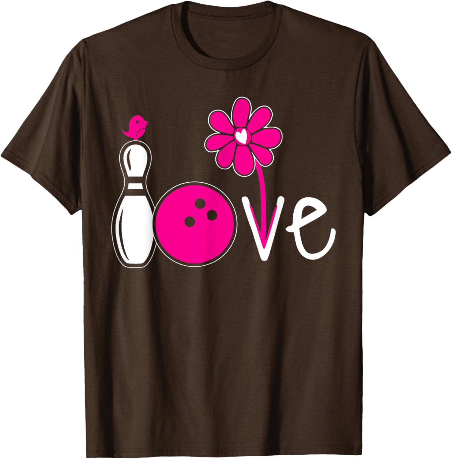 Vintage Women Bowling Shirt for Girls Team Love T-Shirt Fashion - 24