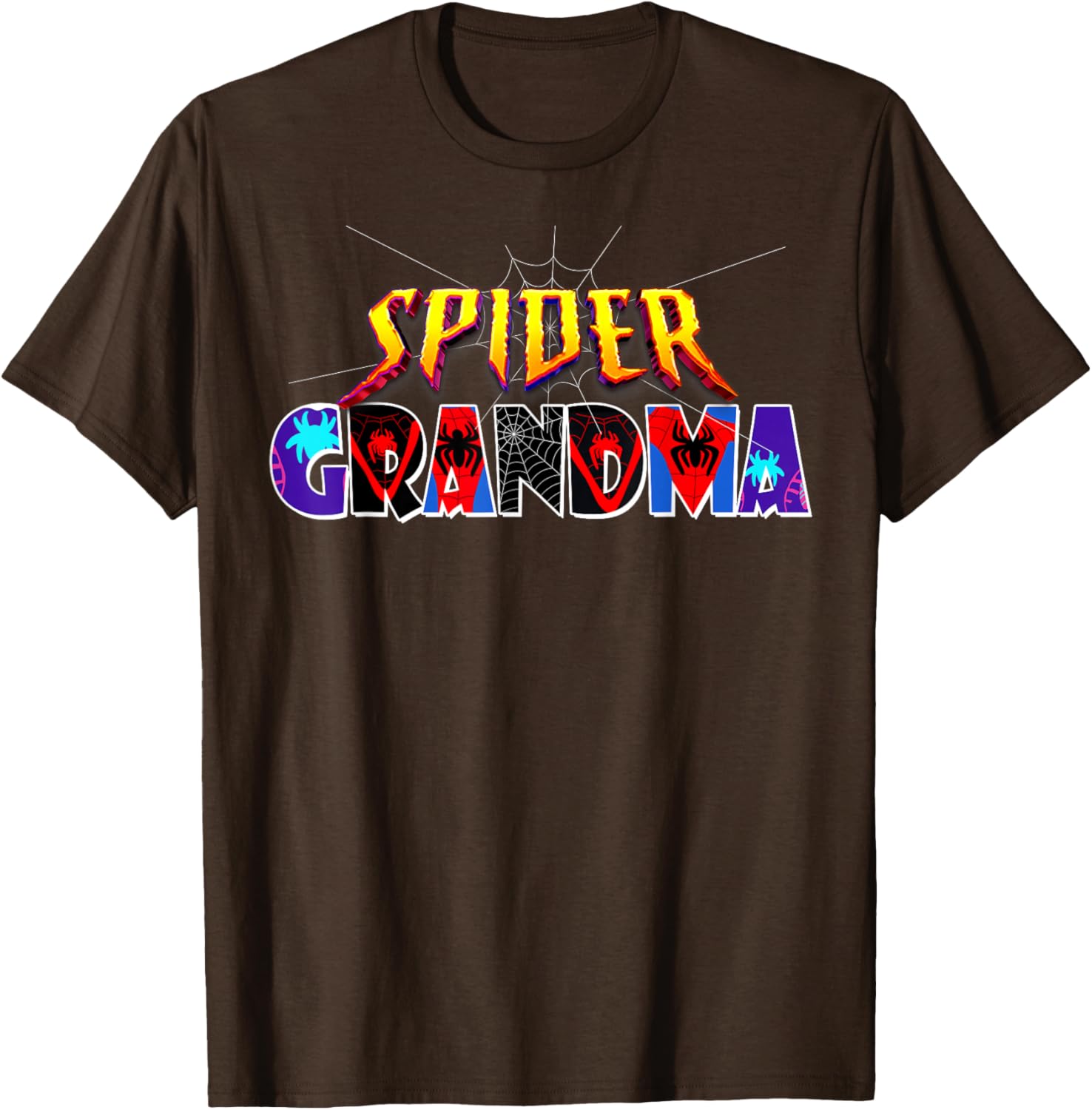 Cute Spider Grandma Shirt for Birthday Mothers Day and Halloween Fun - 1