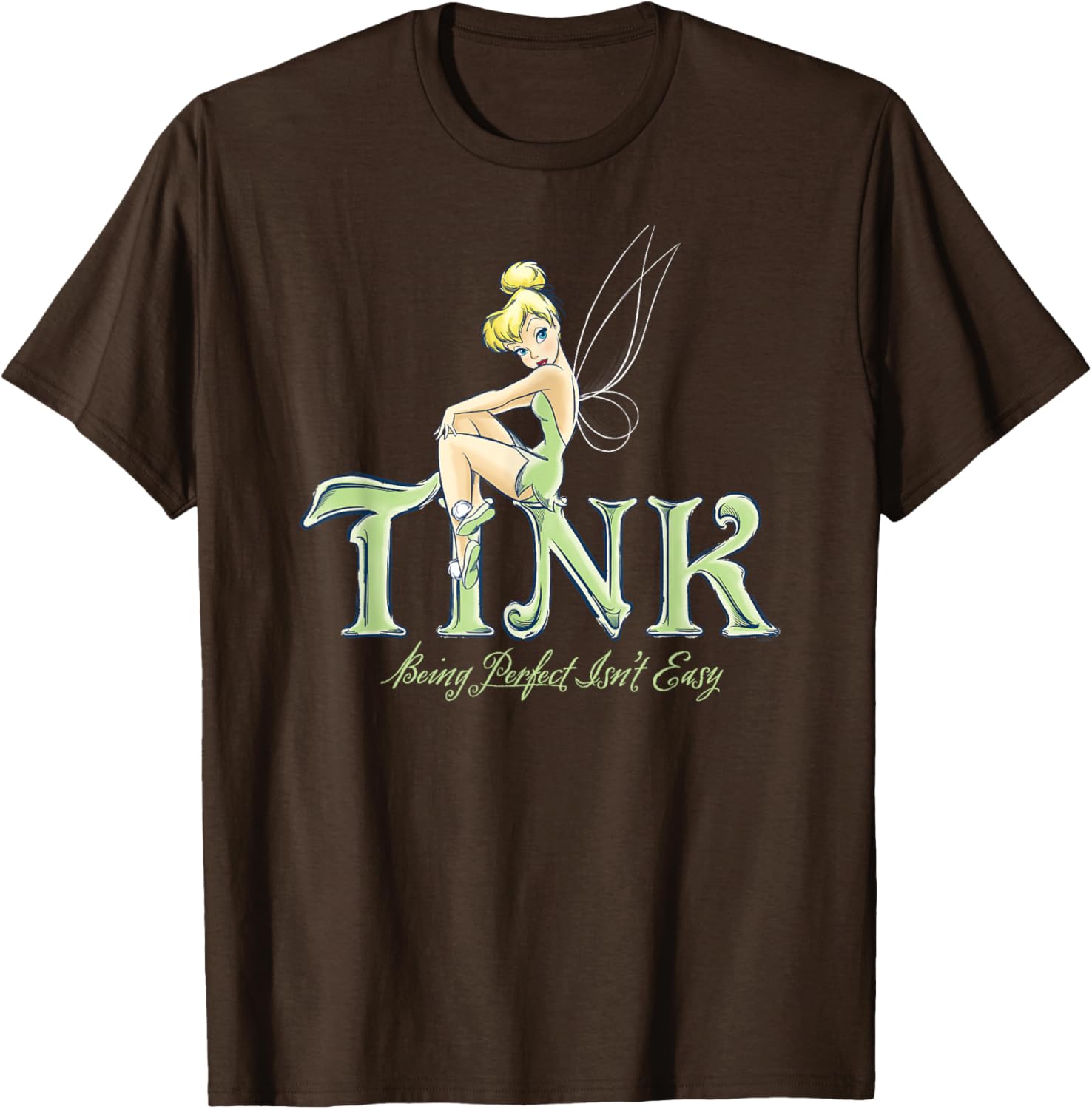 Disney Tinker Bell Perfect Isn't Easy T-Shirt - Cute Peter Pan Apparel - 17