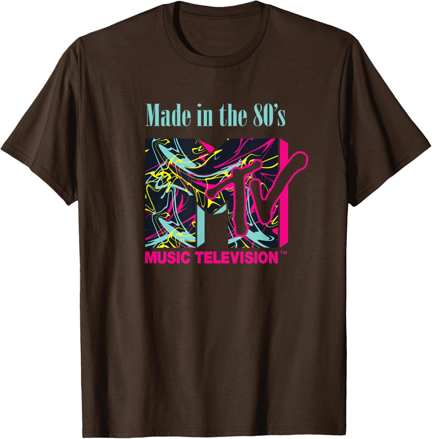 Mademark x MTV Funky New Wave Lines Logo T-Shirt for Trendy Style - 5