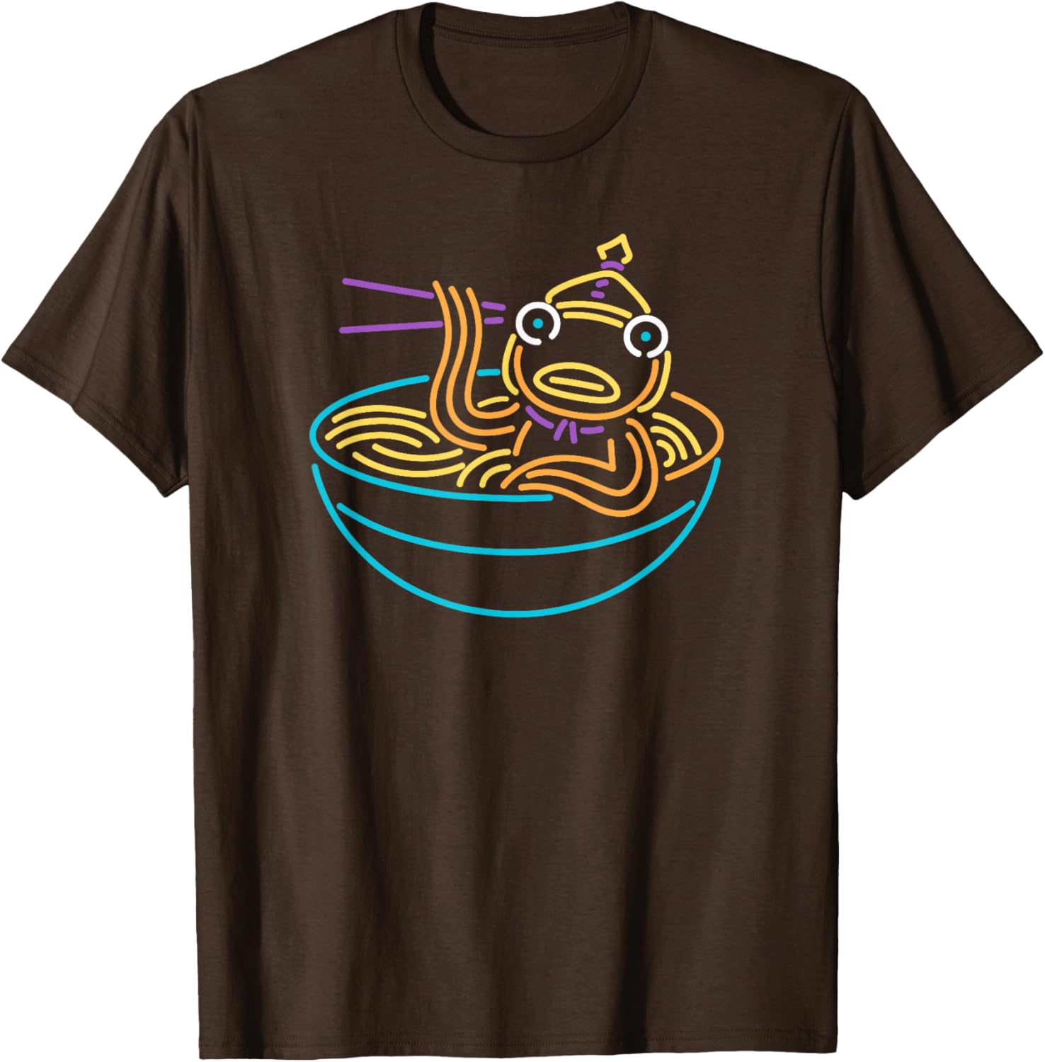 Fortnite Fishstick Neon Ramen Bowl Icon T-Shirt for Gamers and Fans - 2