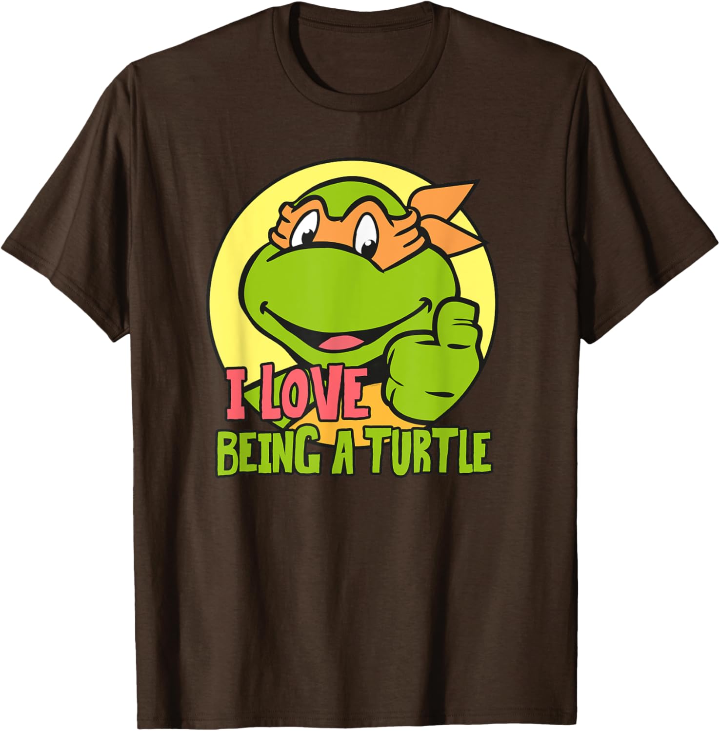 Mademark Teenage Mutant Ninja Turtles Michelangelo Love Being a Turtle T-Shirt - 7