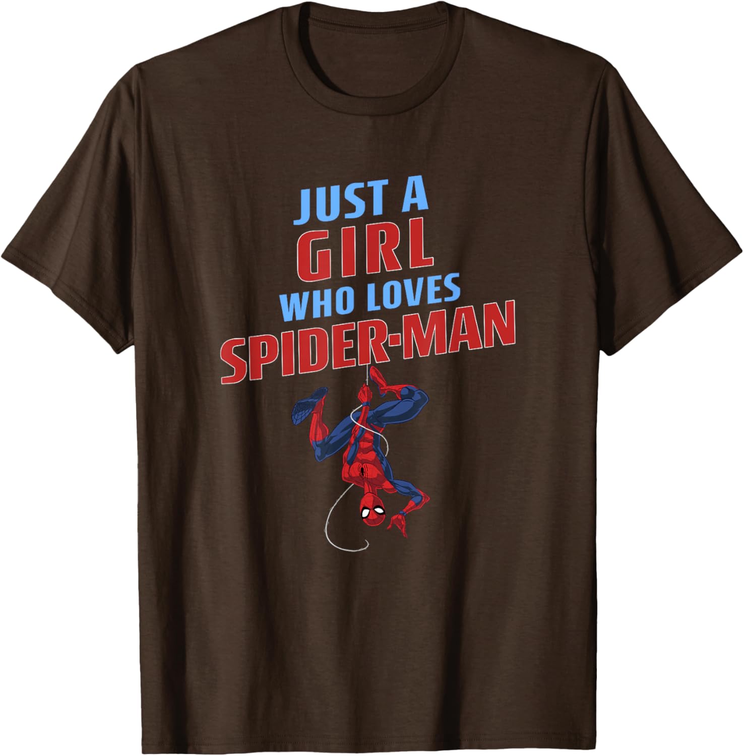 Just A Girl Who Loves Spider-Man T-Shirt - Classic Marvel Apparel - 11