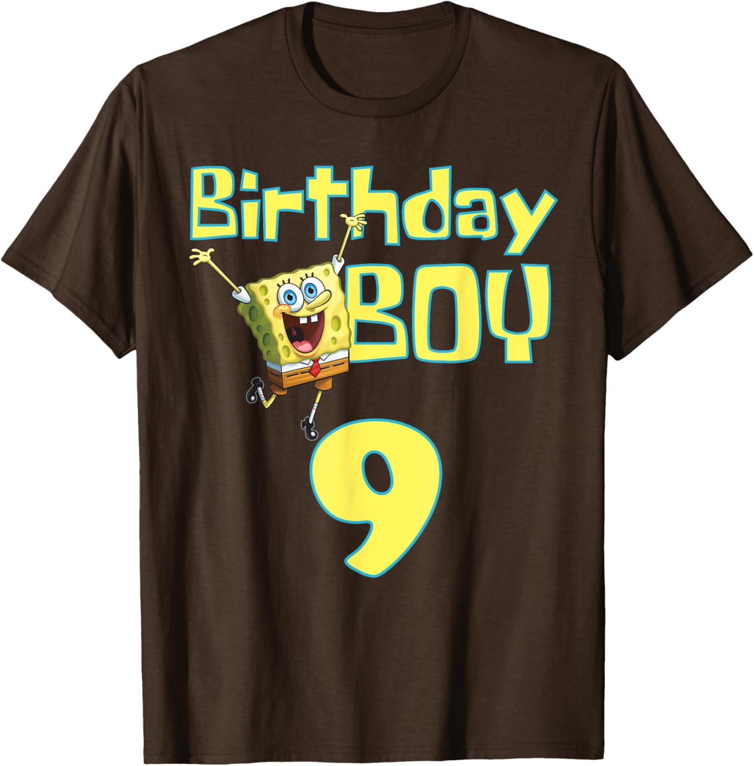 Mademark SpongeBob SquarePants Birthday Boy 9 T-Shirt for Kids - 6