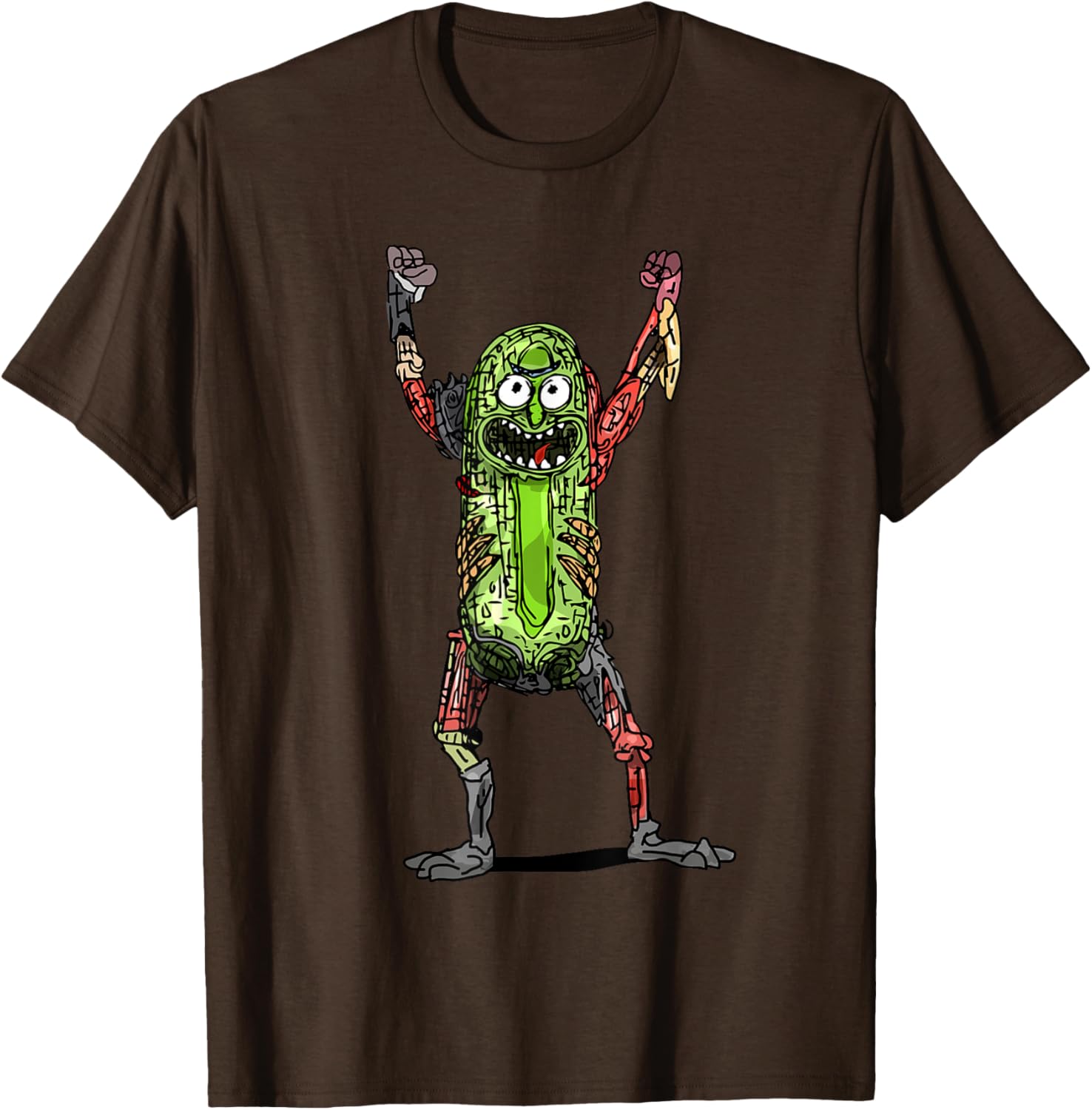 Mademark x Rick and Morty Pickle Rick Black T-Shirt for Fans - 20