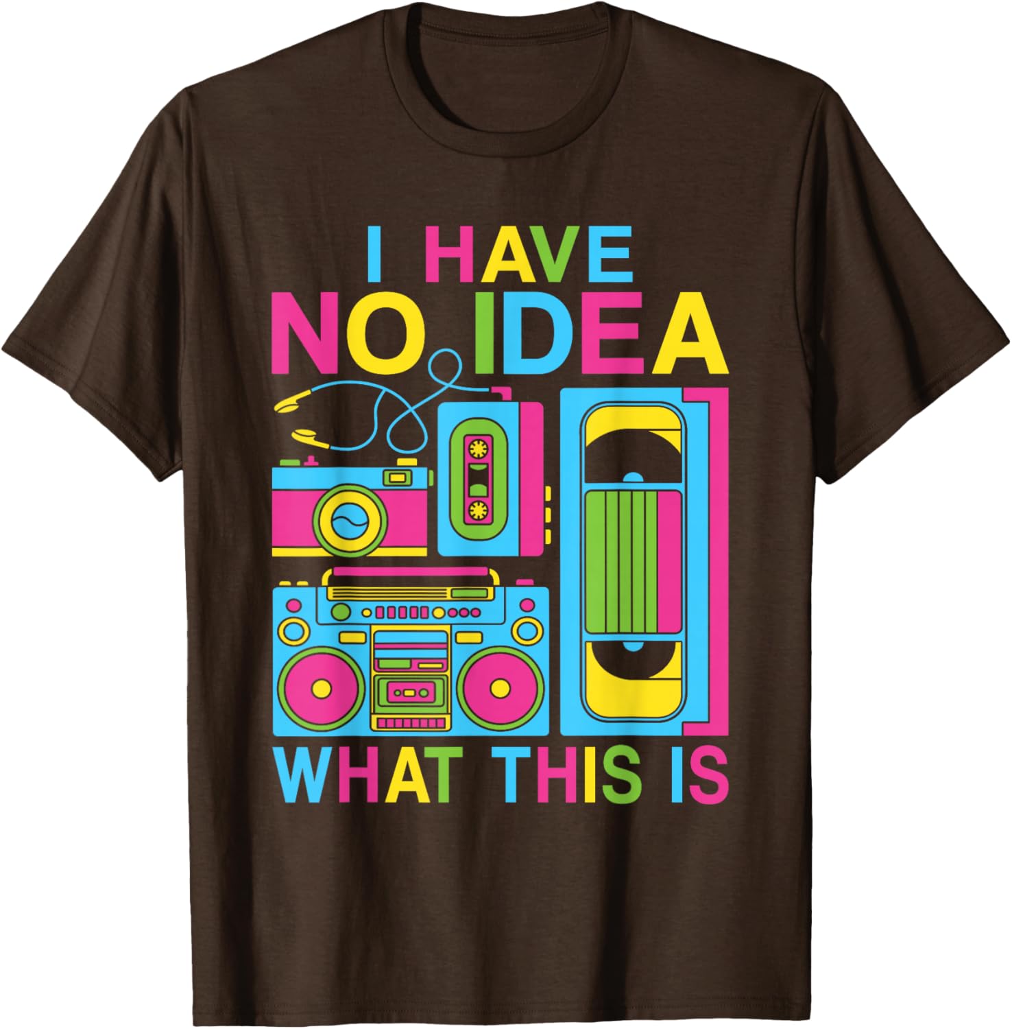 Retro 80s 90s Kids T-Shirt for Boys and Girls - Fun 'I Have No Idea' Design - 5
