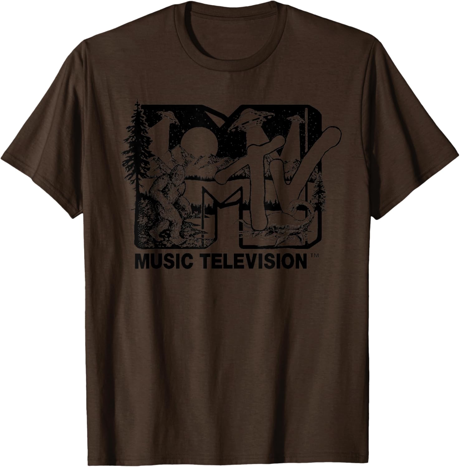 Mademark x MTV Cryptid Logo T-Shirt Featuring Bigfoot UFO & Nessie - 23