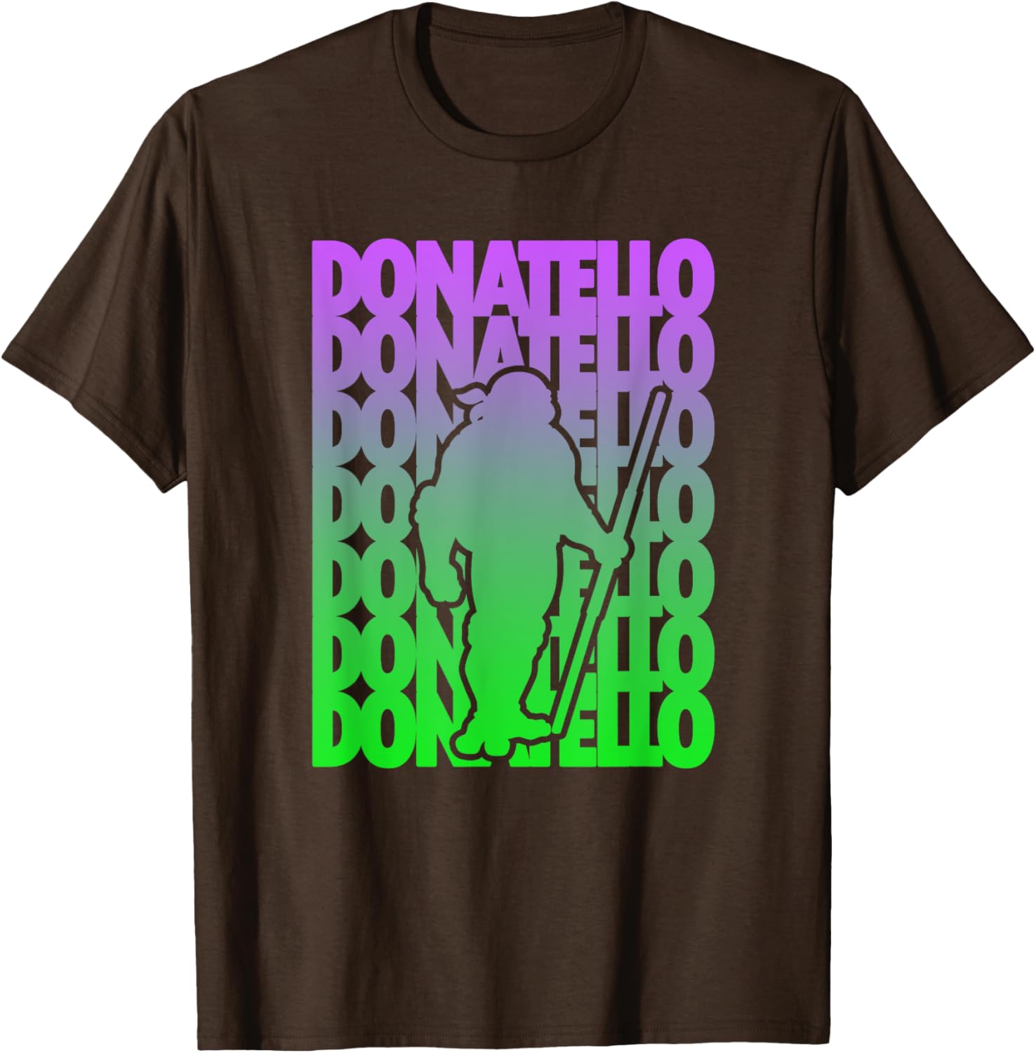 Mademark Teenage Mutant Ninja Turtles Donatello Gradient Silhouette T-Shirt - 5