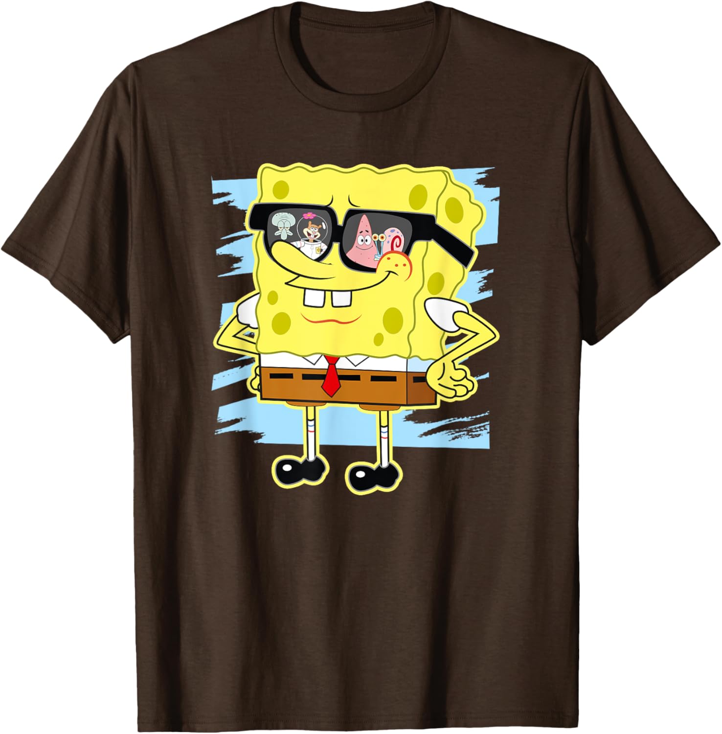 Mademark SpongeBob SquarePants Reflection in Sunglasses T-Shirt - 16